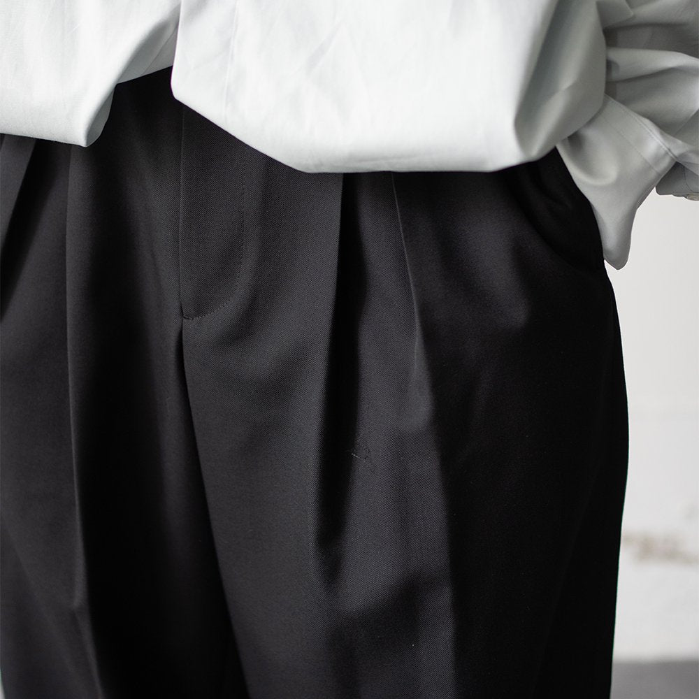 ssstein/ EASY WIDE TROUSERS "BLACK"