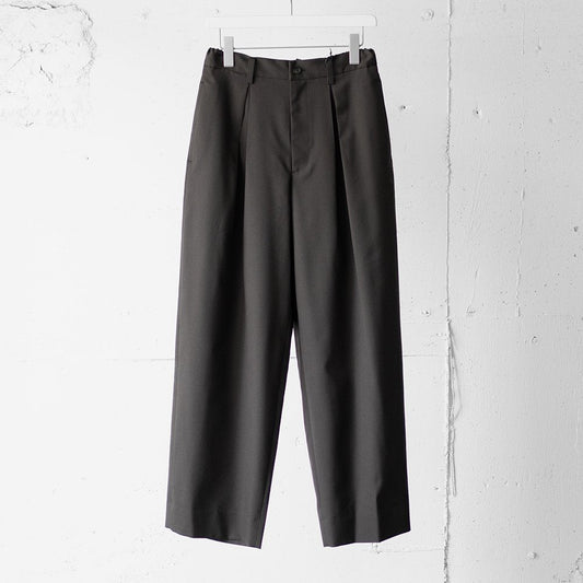 ssstein/ EASY WIDE TROUSERS "GREY KHAKI"