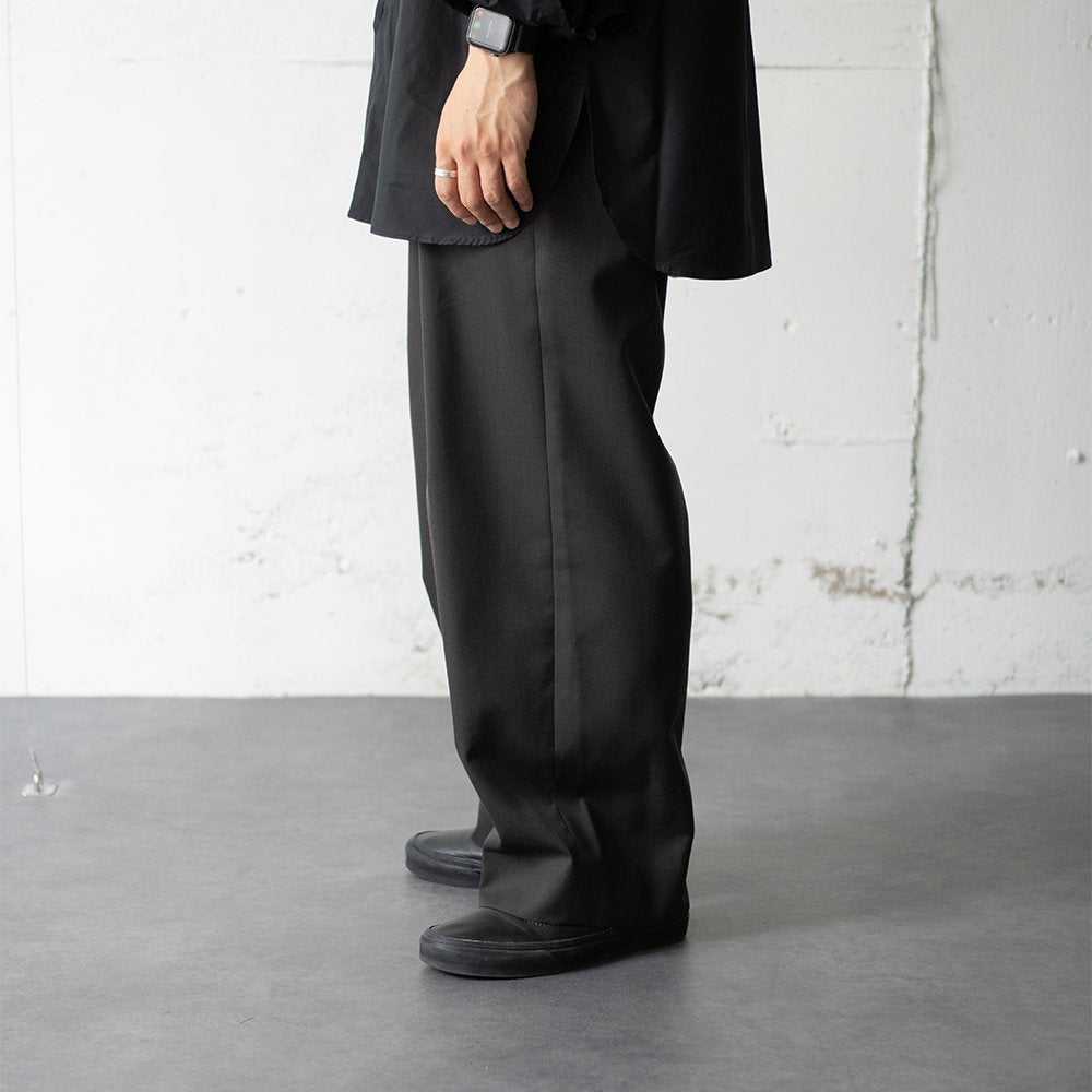 ssstein/ EASY WIDE TROUSERS "GREY KHAKI"