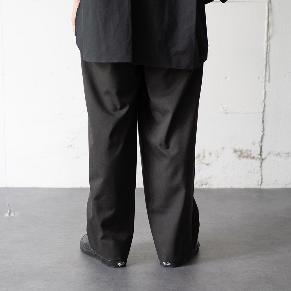 ssstein/ EASY WIDE TROUSERS "GREY KHAKI"