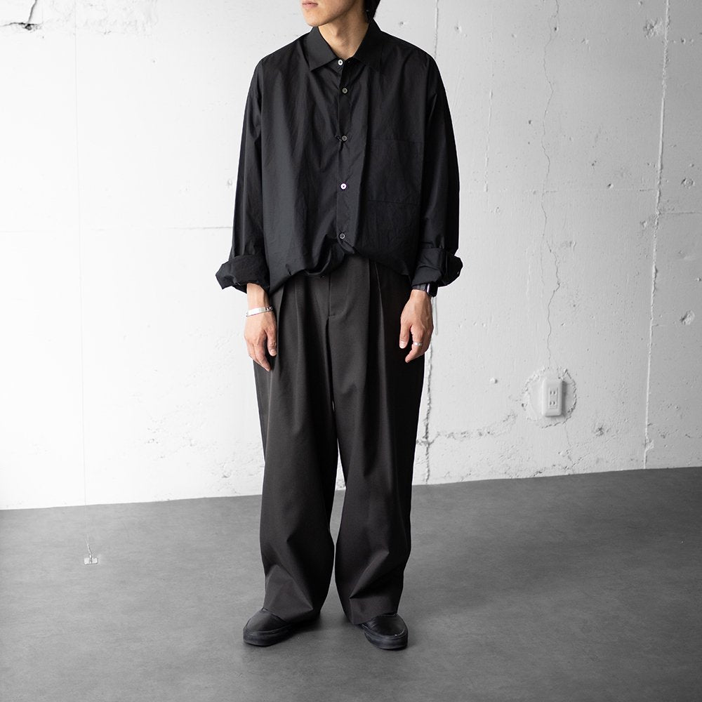 ssstein/ EASY WIDE TROUSERS "GREY KHAKI"