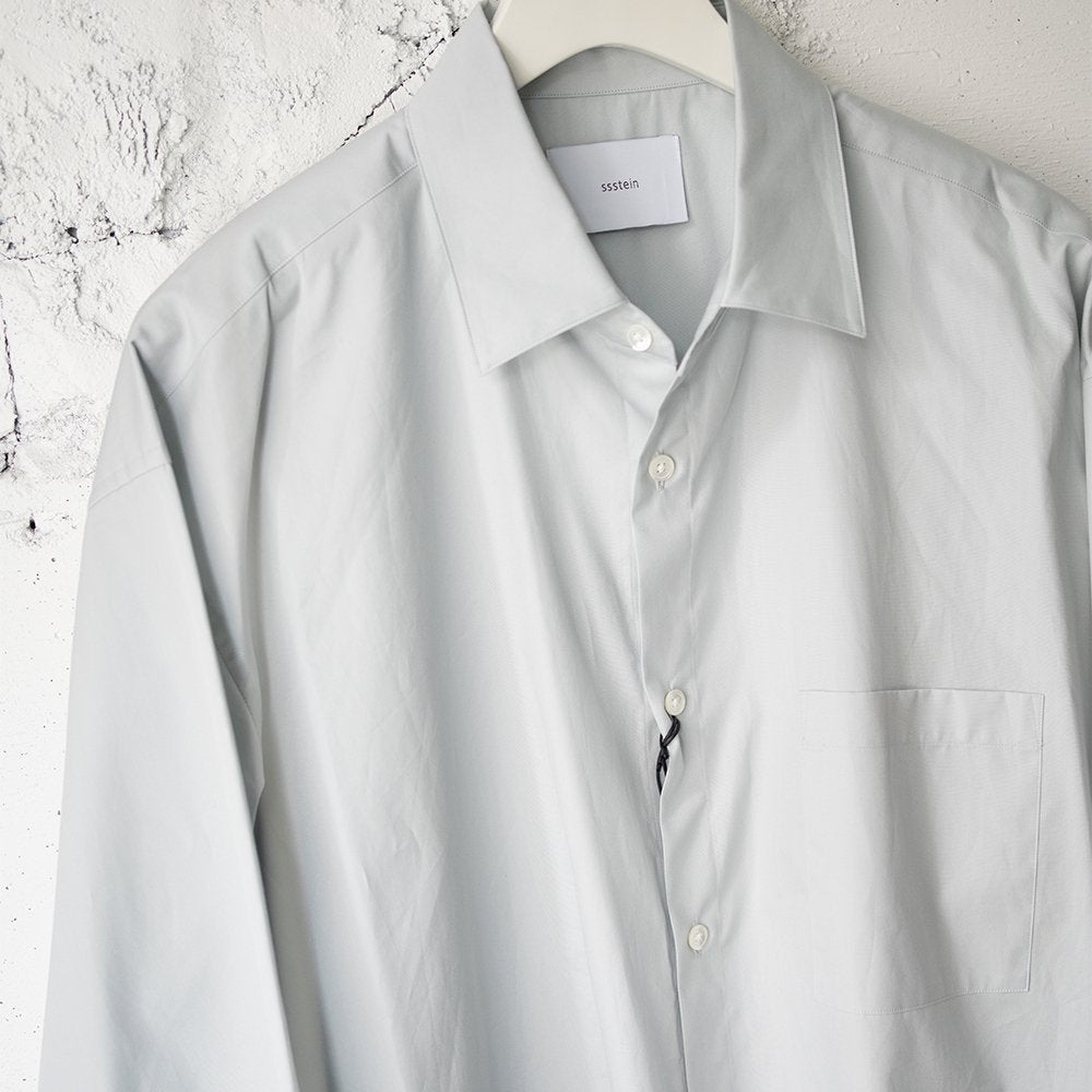 ssstein/ OVERSIZED DOWN PAT SHIRT "OFF GREY"