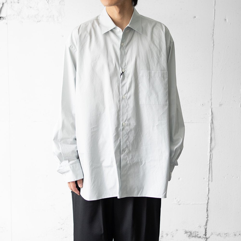 ssstein/ OVERSIZED DOWN PAT SHIRT "OFF GREY"