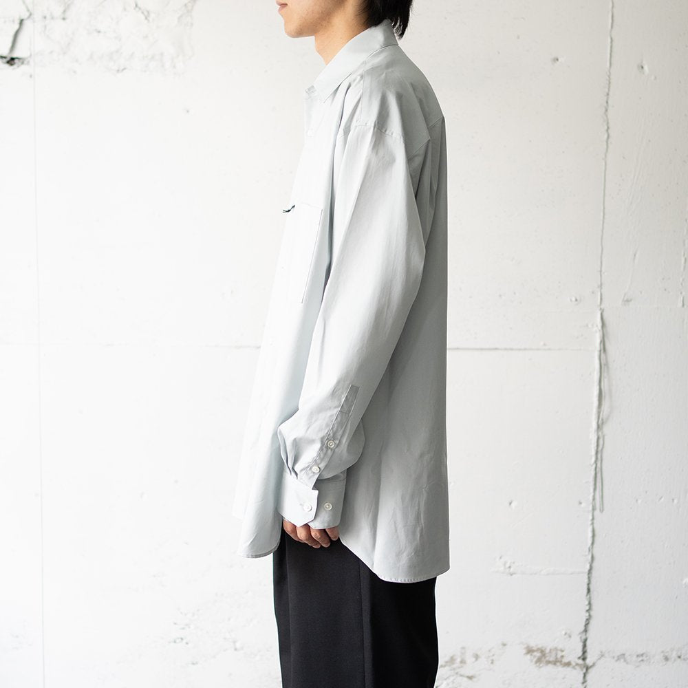 ssstein/ OVERSIZED DOWN PAT SHIRT "OFF GREY"