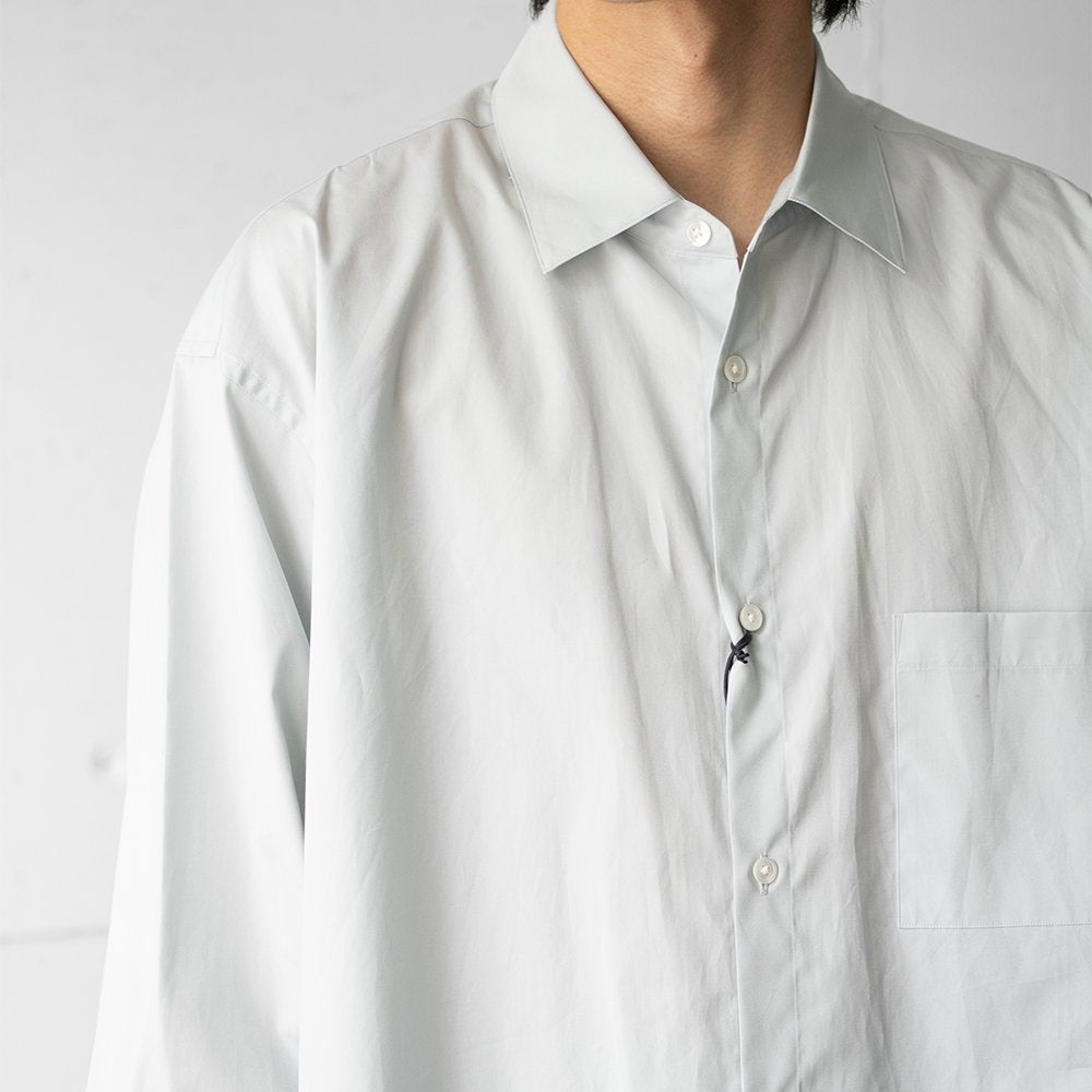 ssstein/ OVERSIZED DOWN PAT SHIRT "OFF GREY"