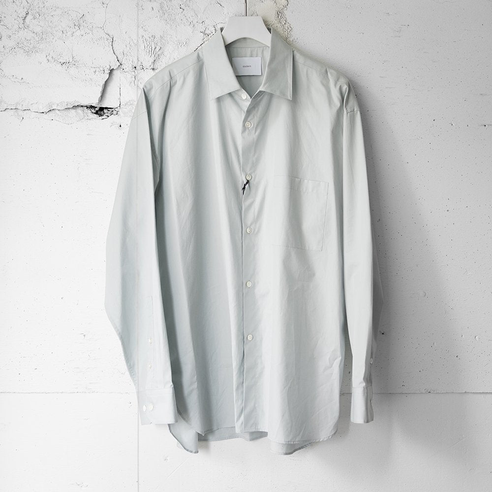 ssstein/ OVERSIZED DOWN PAT SHIRT "OFF GREY"