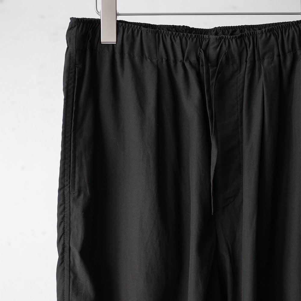 YOKE/ RAYON COTTON EASY PANTS "BLACK"