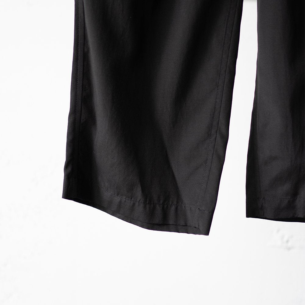 YOKE/ RAYON COTTON EASY PANTS "BLACK"