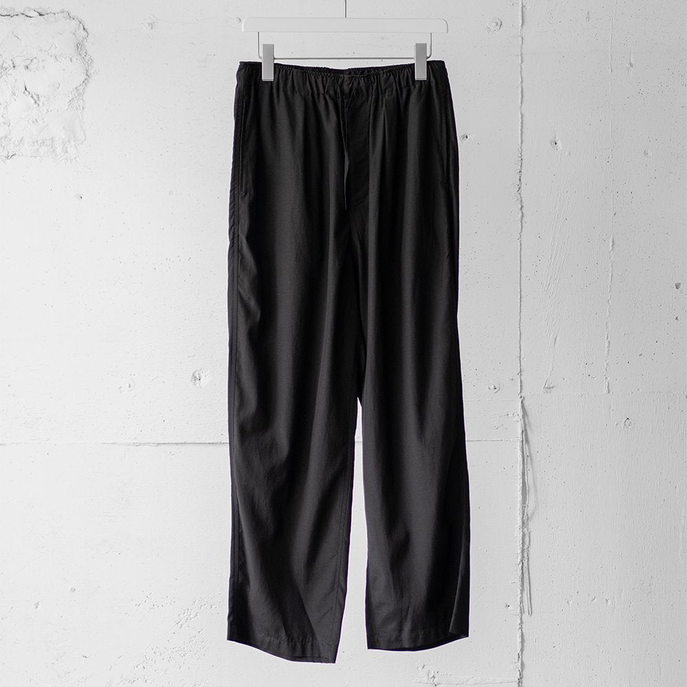 YOKE/ RAYON COTTON EASY PANTS "BLACK"