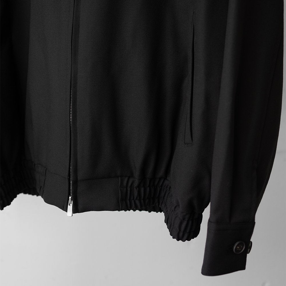 nonnotte/ Draping Bomber Jacket "Deep Black"