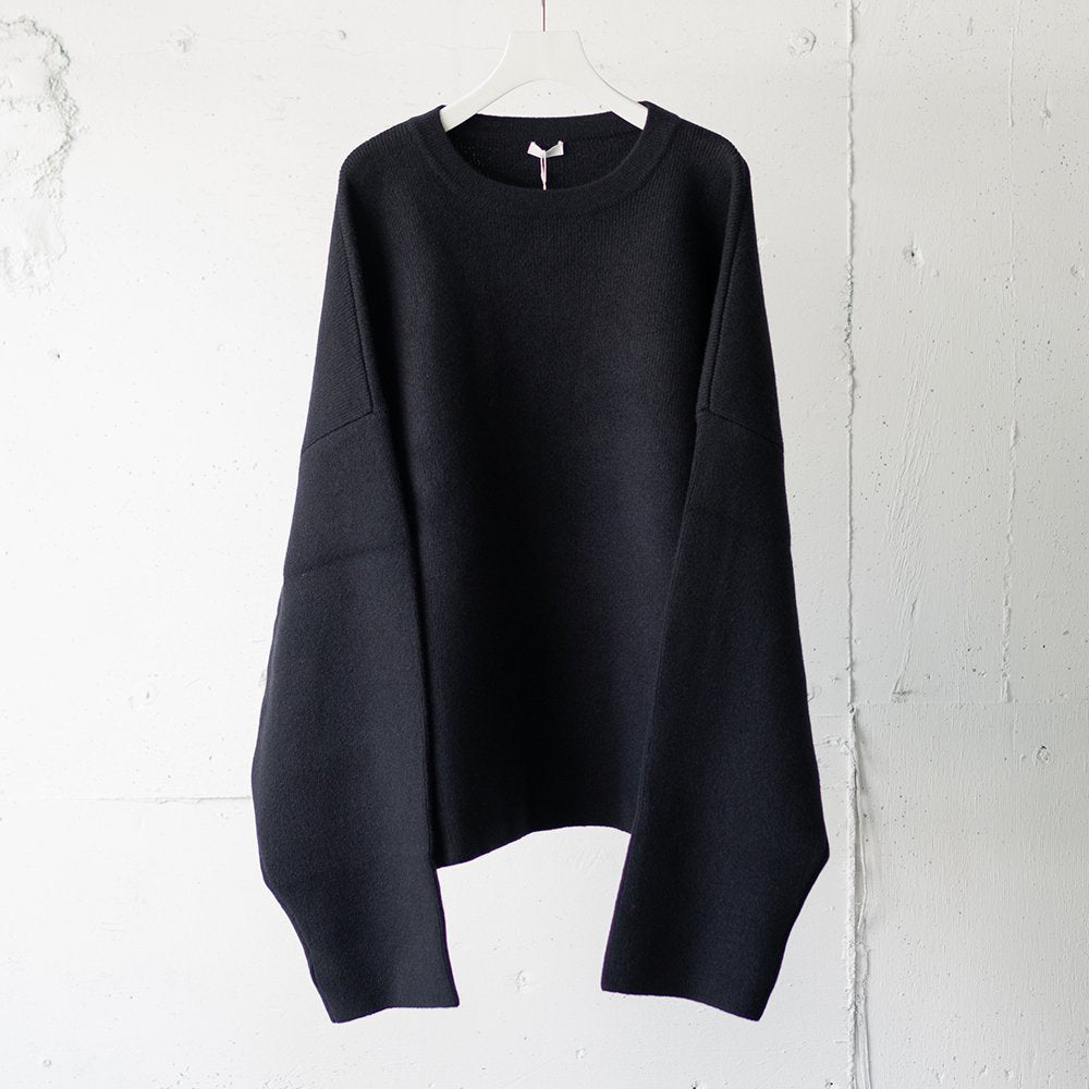 SEEALL/ OVERSIZED CREWNECK SWEATER "NAVY"