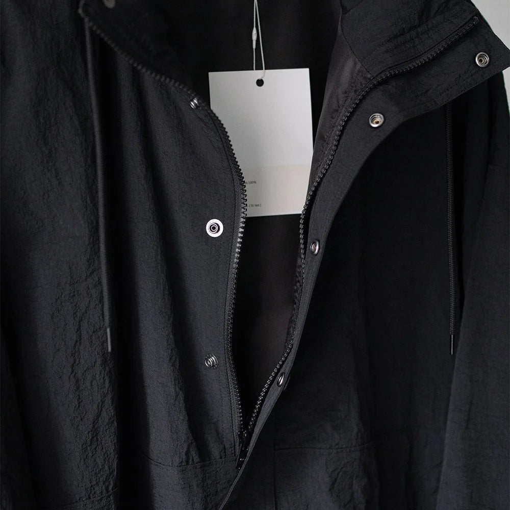 Blanc YM/ Crispy Nylon Anorak "Black"