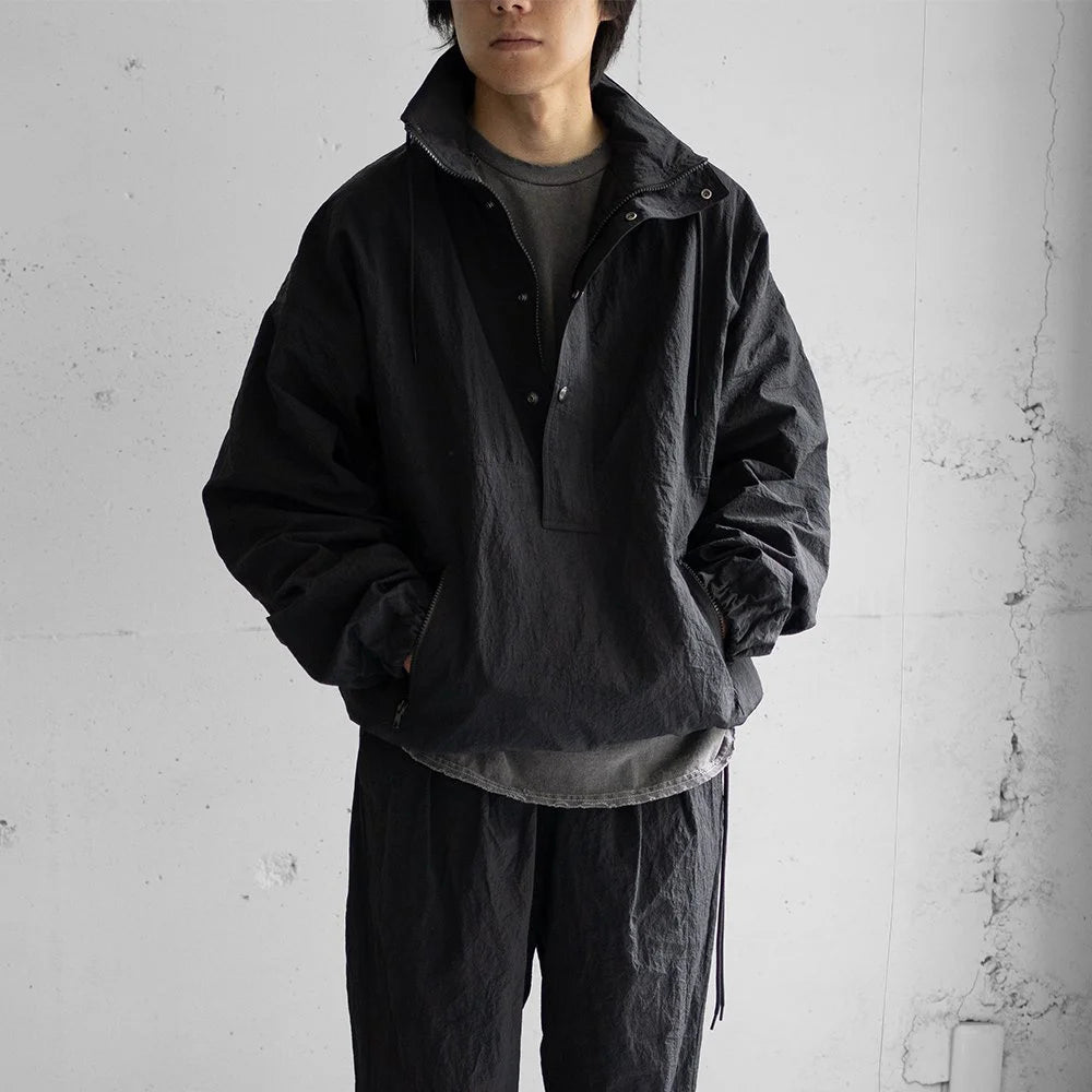 Blanc YM/ Crispy Nylon Anorak "Black"