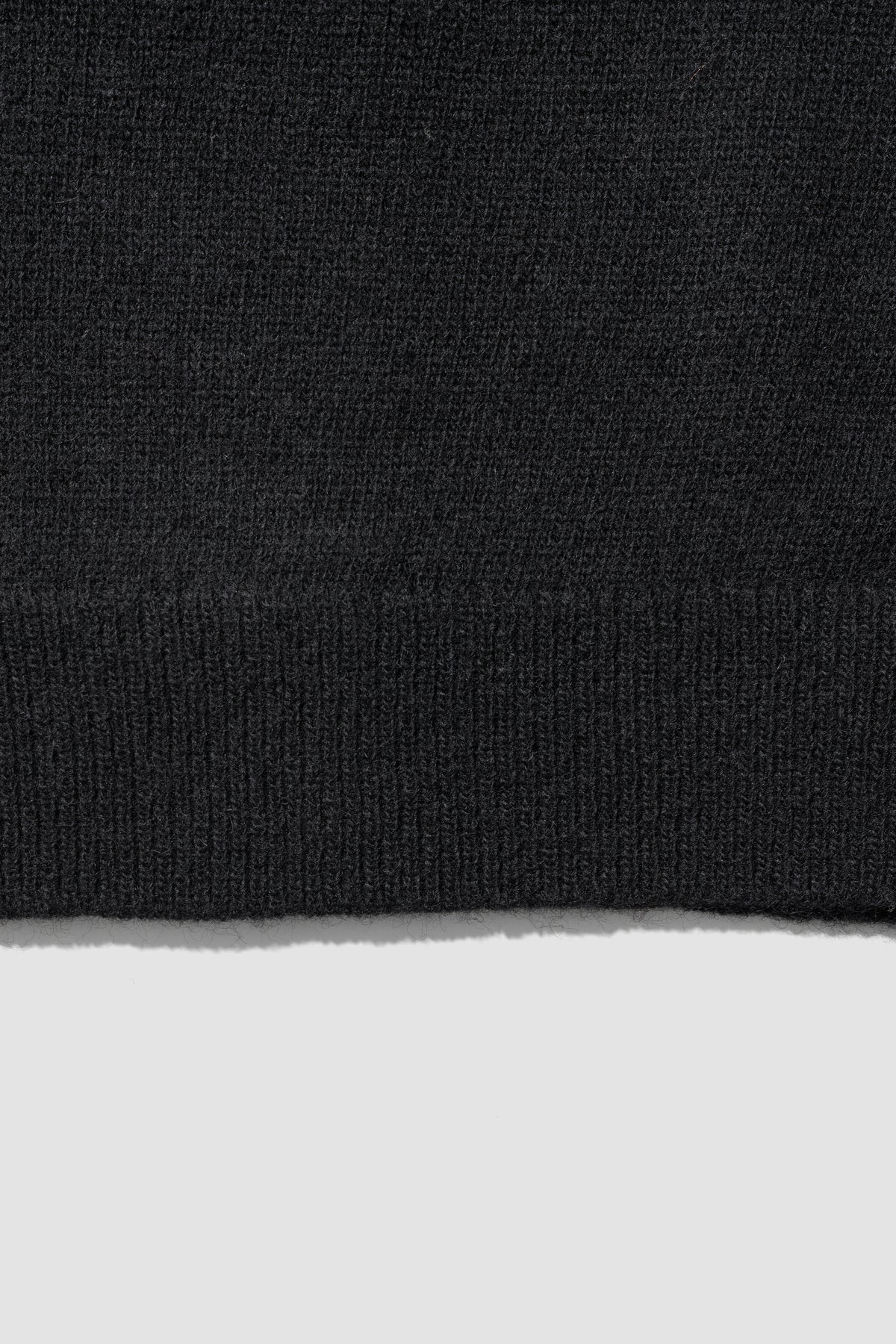 ANCELLM / SHETLAND WOOL SKIPPER KNIT "BLACK"