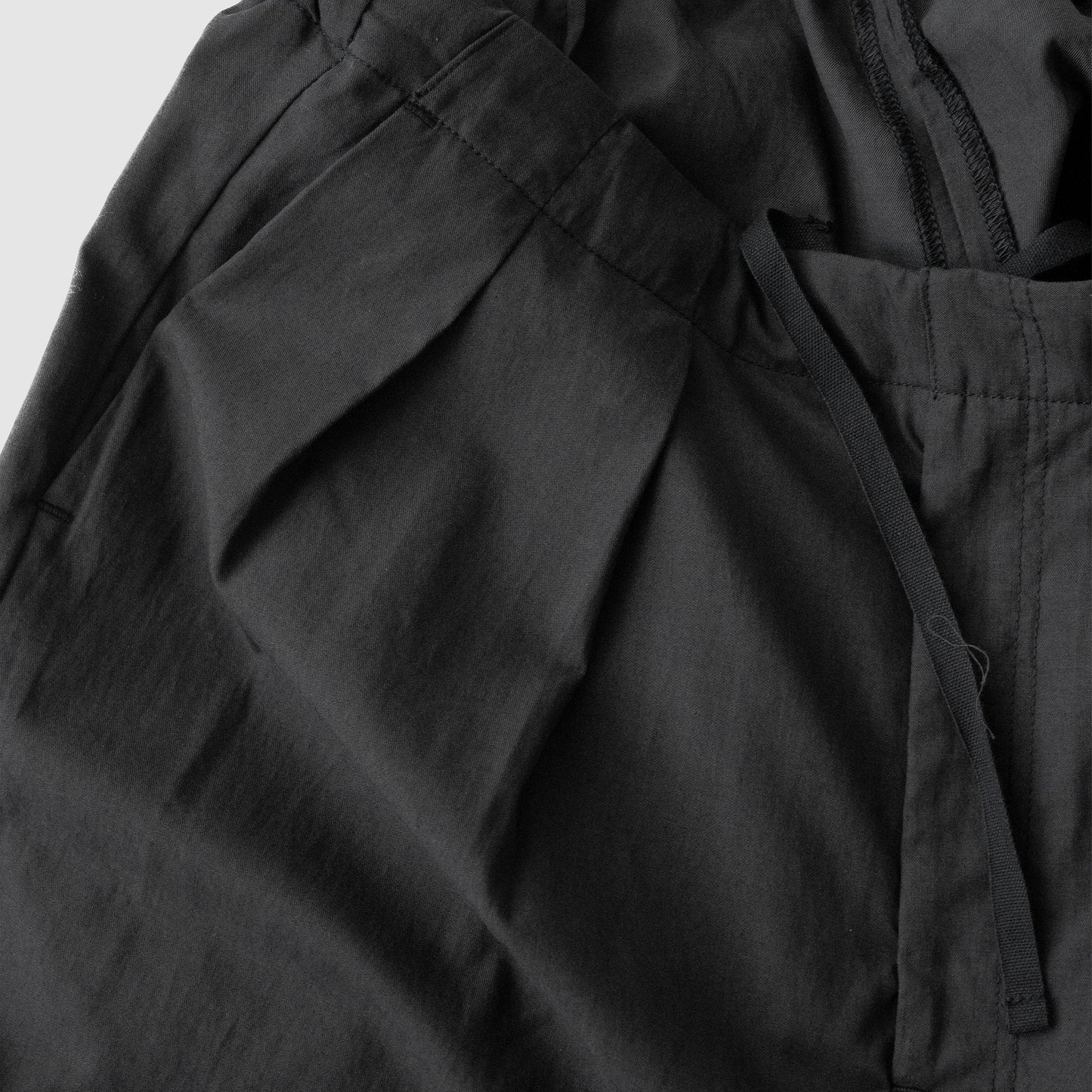 ANCELLM / L/C TUCK EASY PANTS "BLACK"