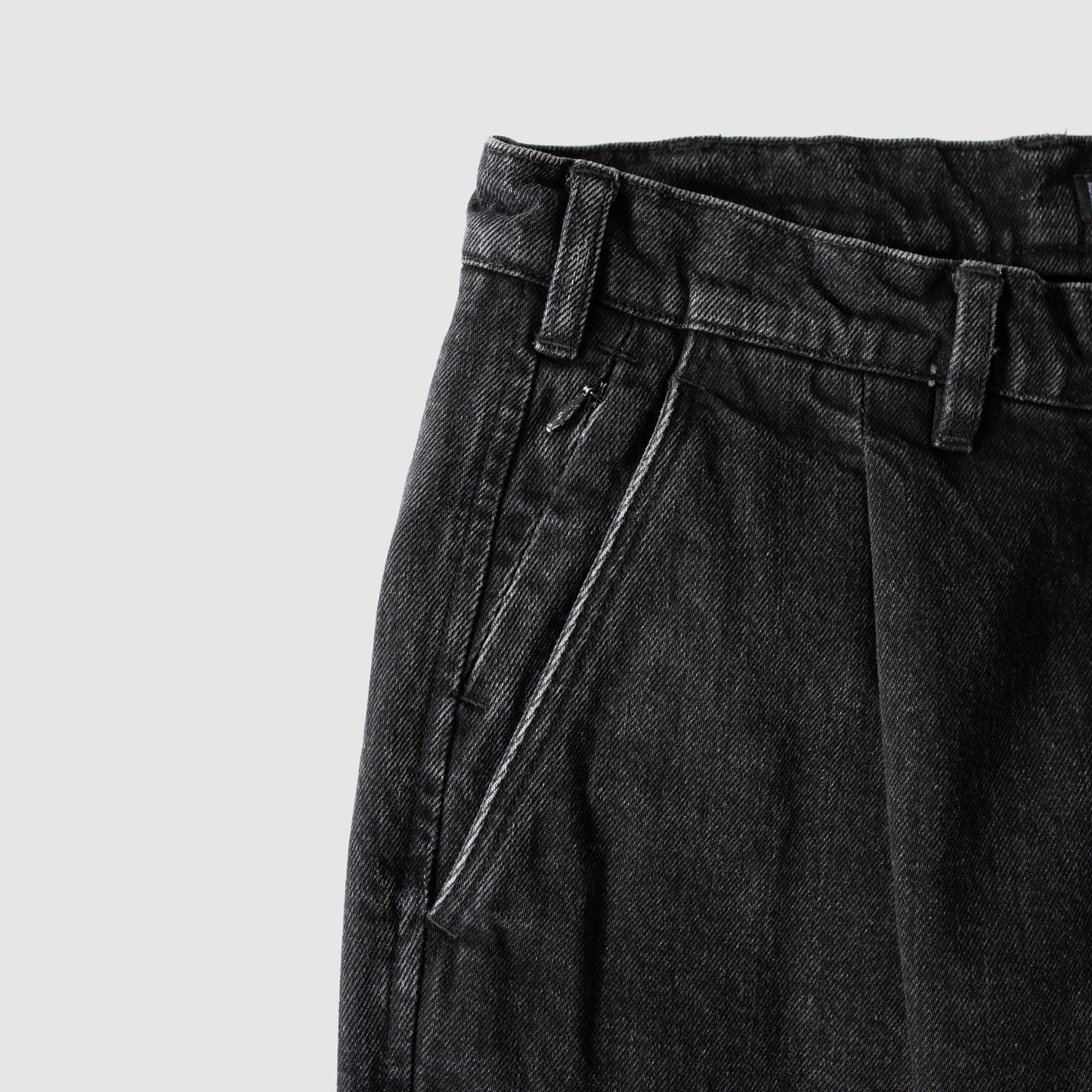 O- /  N.N.Z. DENIM TROUSERS W "Black -Stone Bio-"