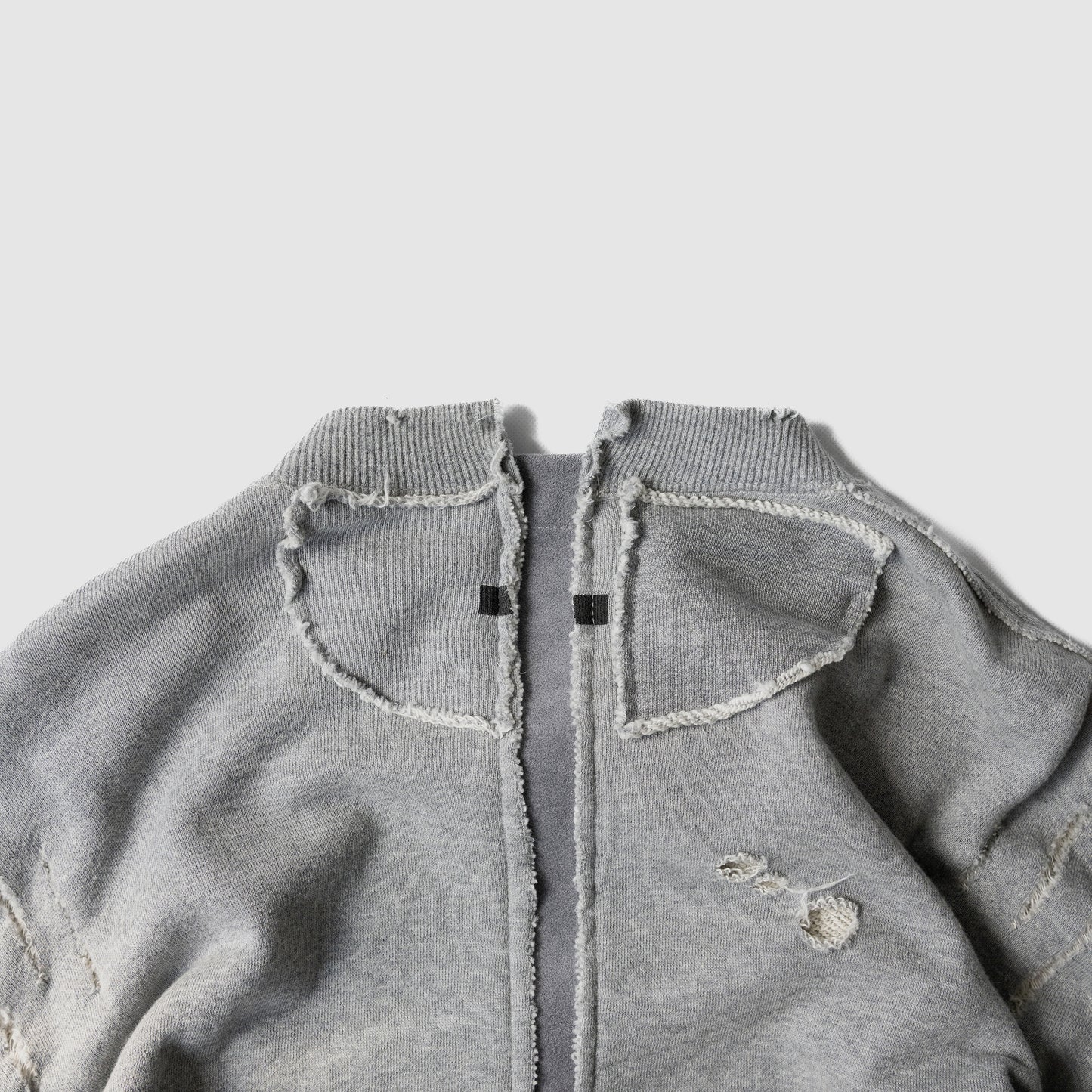 ssstein/ OVERSIZED RECONSTRUCTION SWEAT LS "GREY"