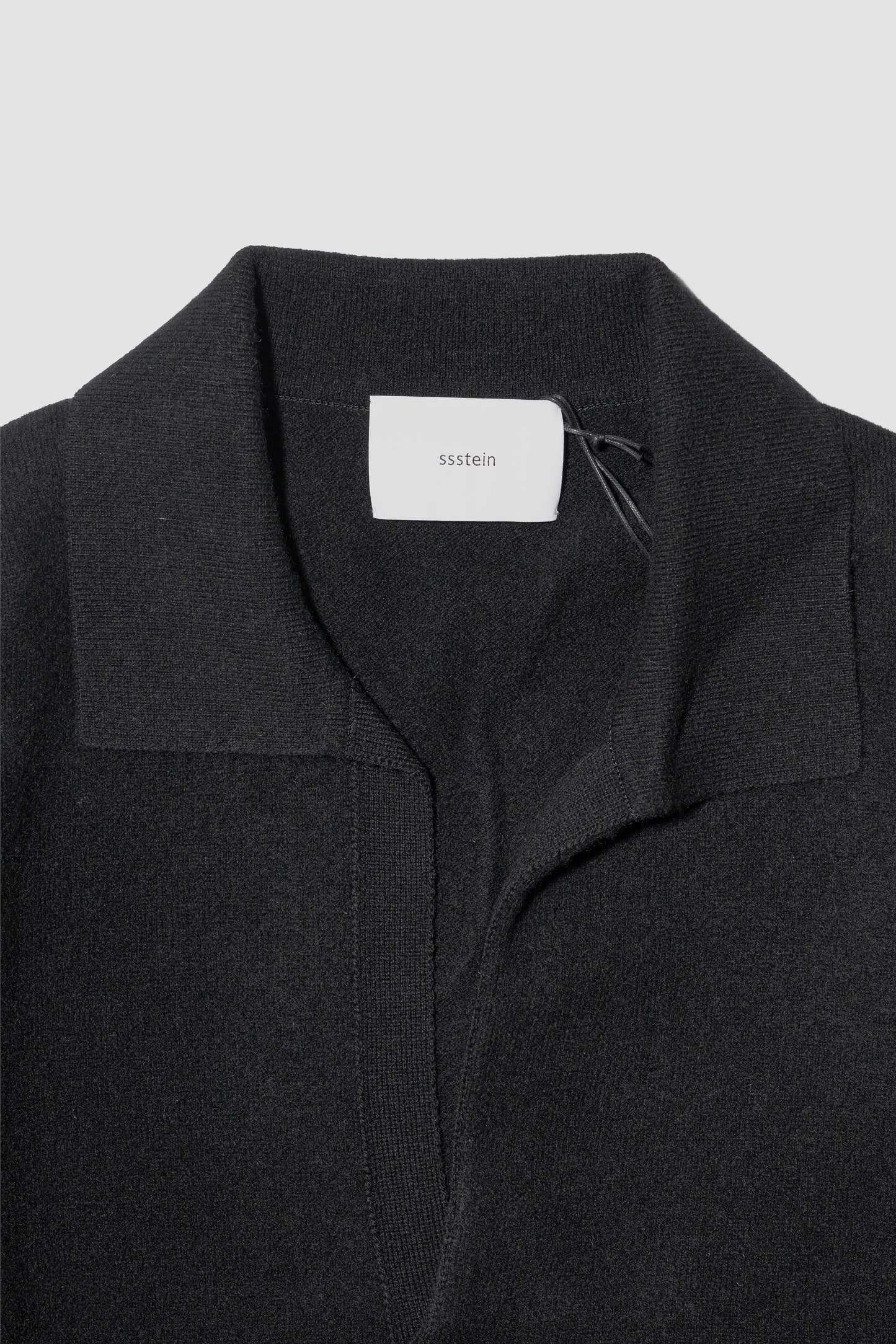 ssstein/ EXTRA FINE WOOL KNIT SKIPPER "BLACK"