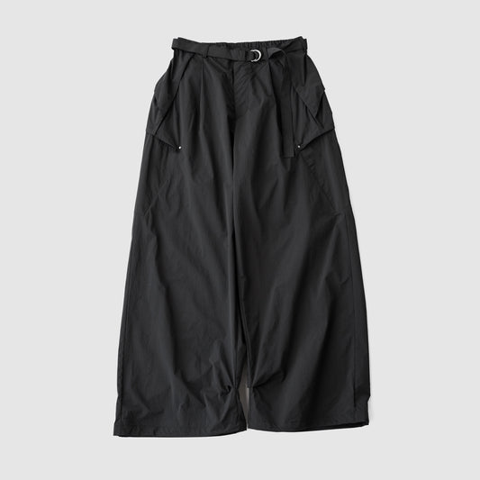 F/CE. /  COMPACTION PARACHUTE WIDE PANTS "Black"