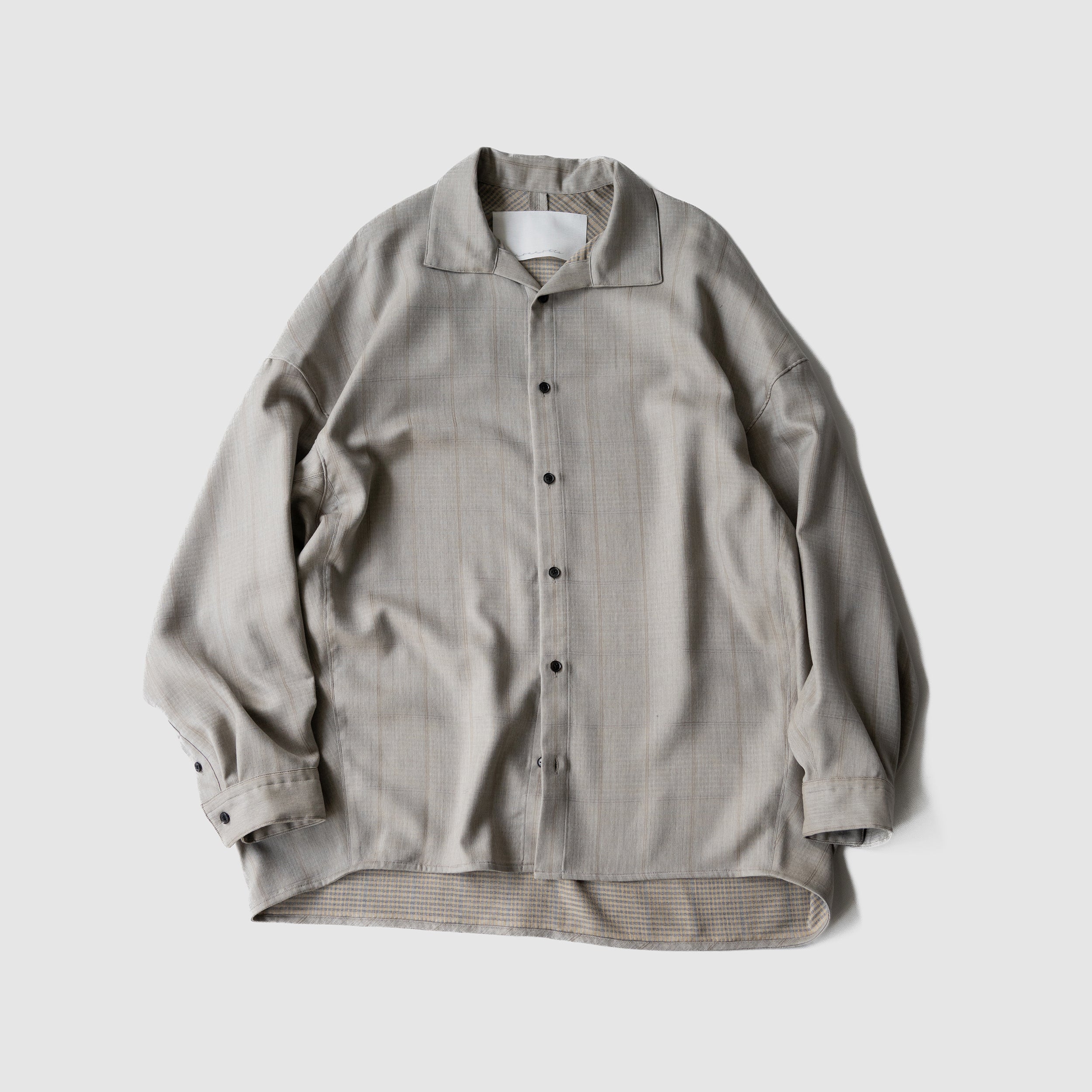 nonnotte(ノノット)/ Draping Open Collar Shirt Type A 