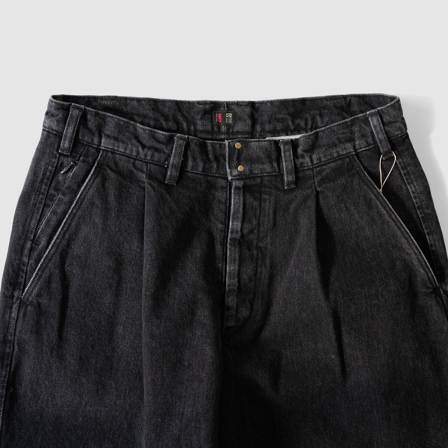O- /  N.N.Z. DENIM TROUSERS W "Black -Stone Bio-"