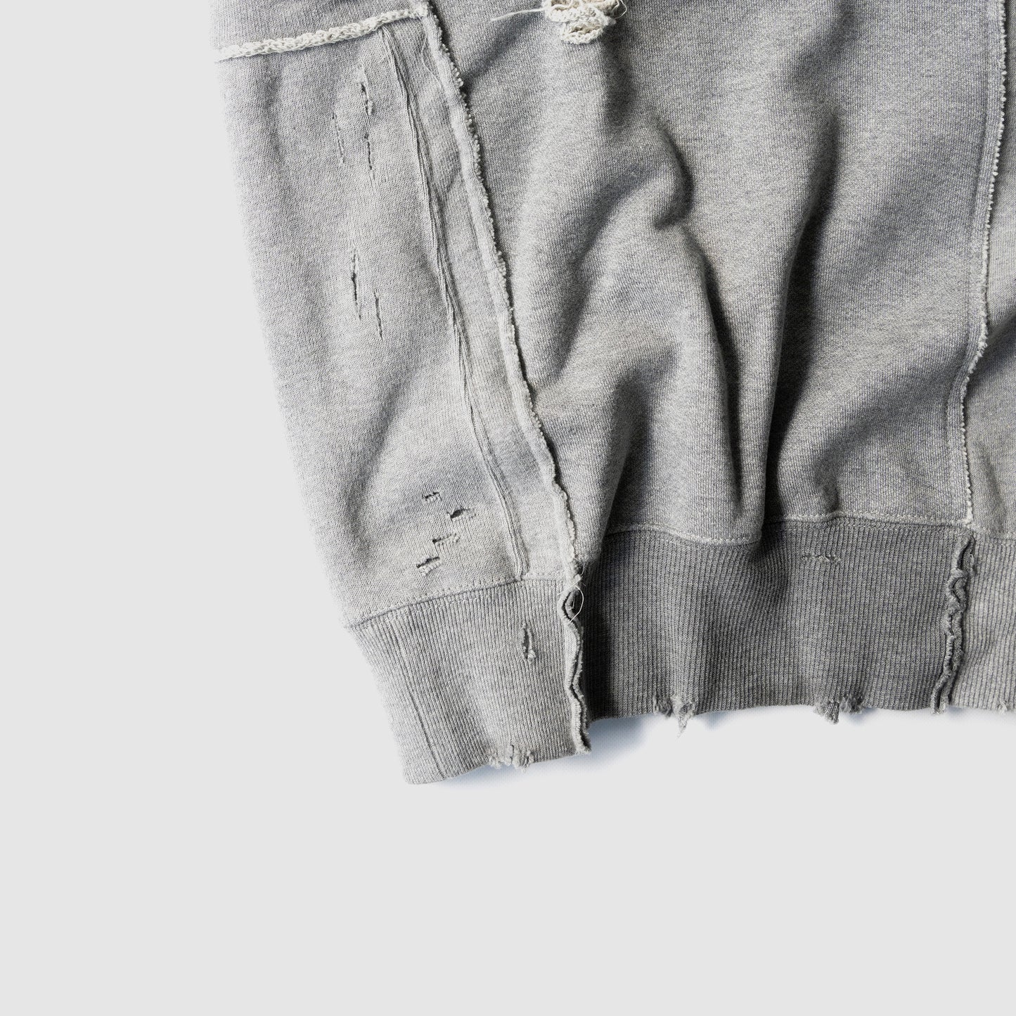ssstein/ OVERSIZED RECONSTRUCTION SWEAT LS "GREY"