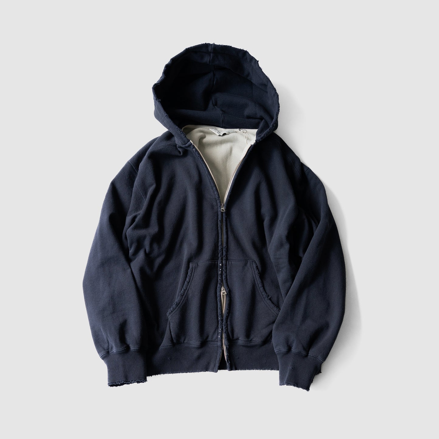 ANCELLM / ZIP HOODIE "NAVY"