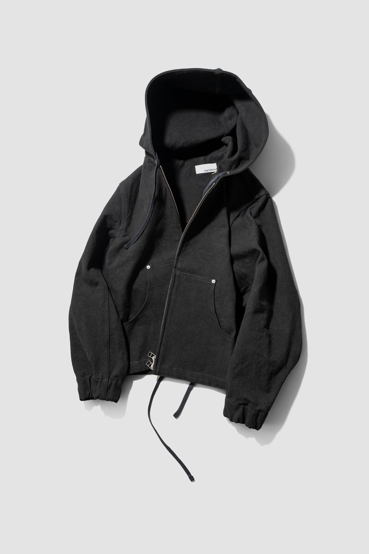 SAGE NATION / Hoodie Jacket  "Black"