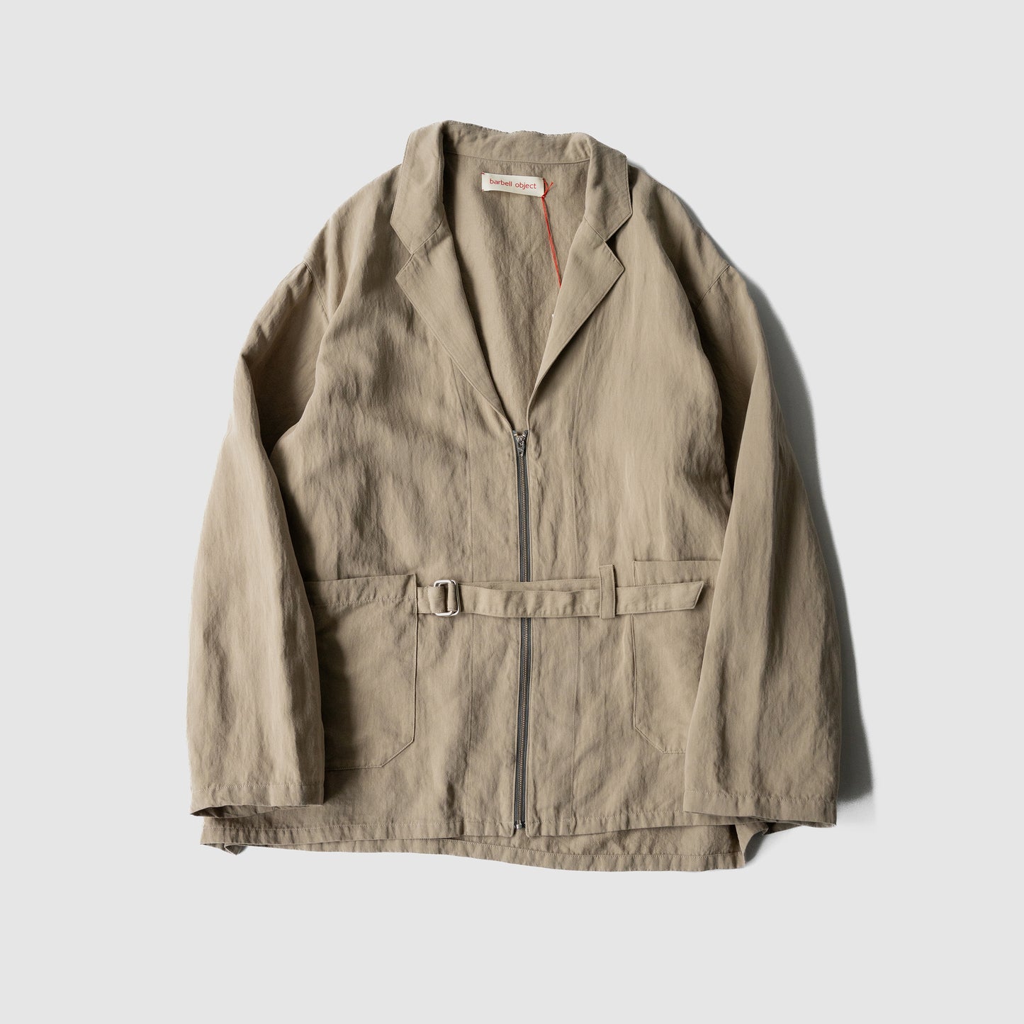 barbell object / belted jkt "beige"