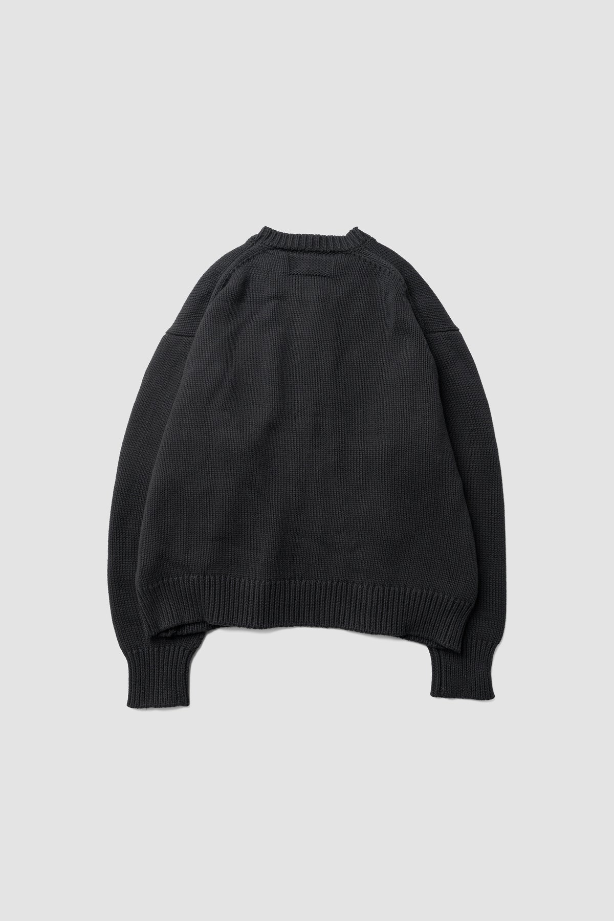 Afiit / CREW NECK CARDIGAN   "BLACK"