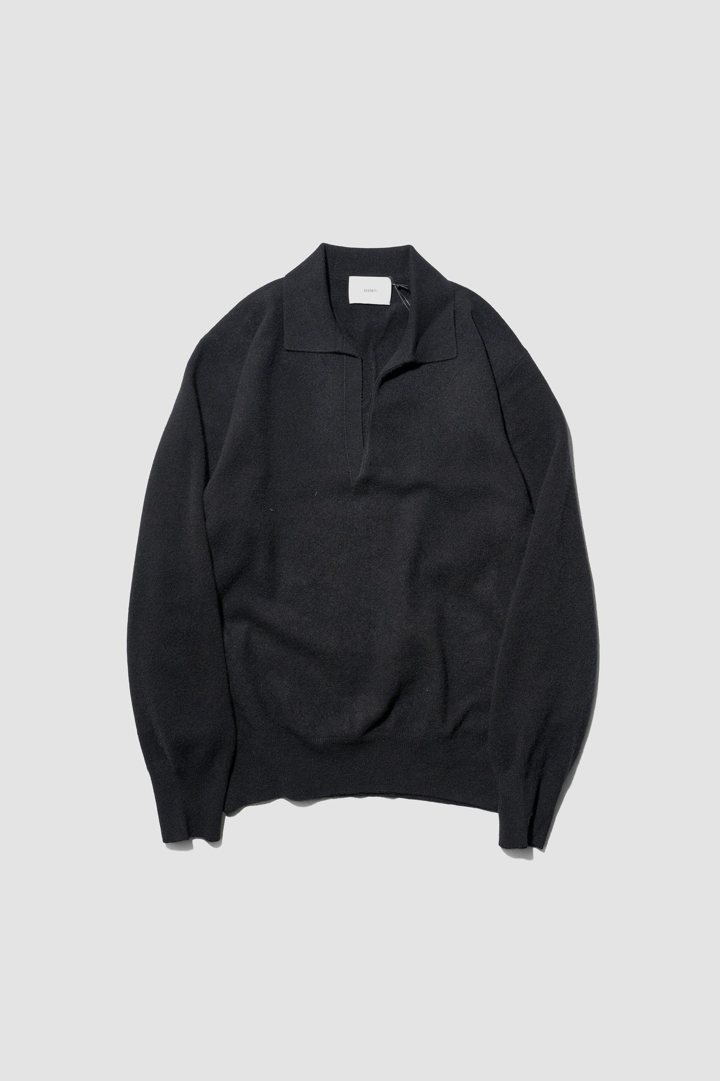 ssstein/ EXTRA FINE WOOL KNIT SKIPPER "BLACK"