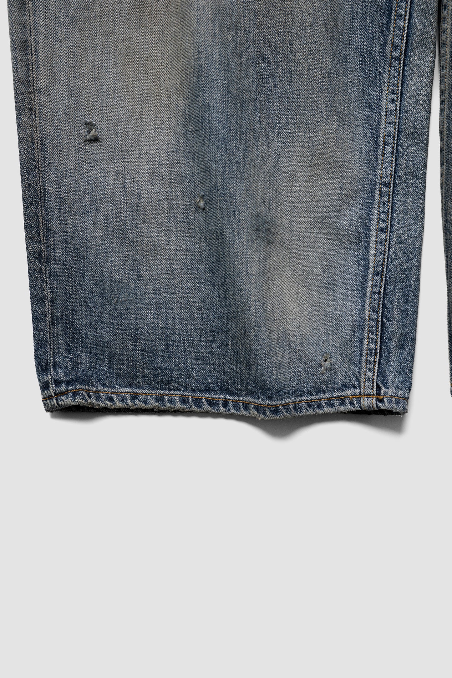 ANCELLM / STRAIGHT WIDE DENIM PANTS "INDIGO"