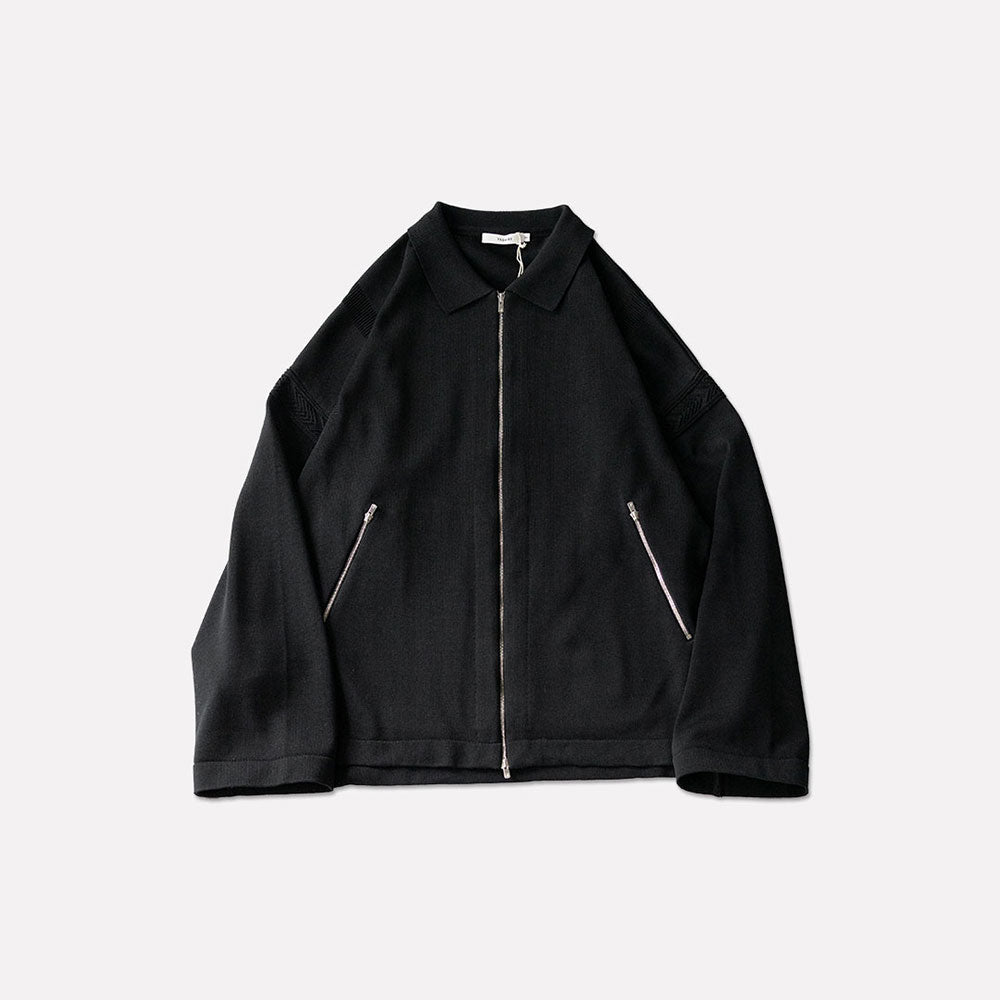 YASHIKI / -ex- Zip up knit blouson "BLACK"