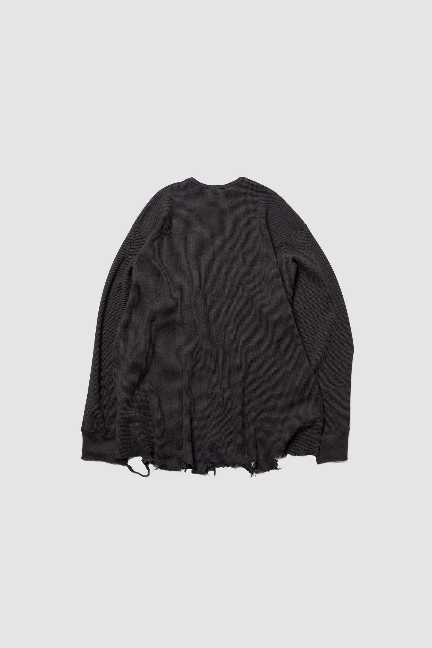 ANCELLM / DAMAGE WAFFLE CREW LS "D.BROWN"