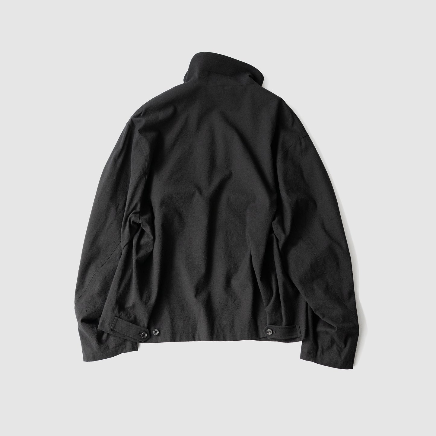 ssstein/ SILK NEP CLOTH DRIZZLER JACKET "BLACK"