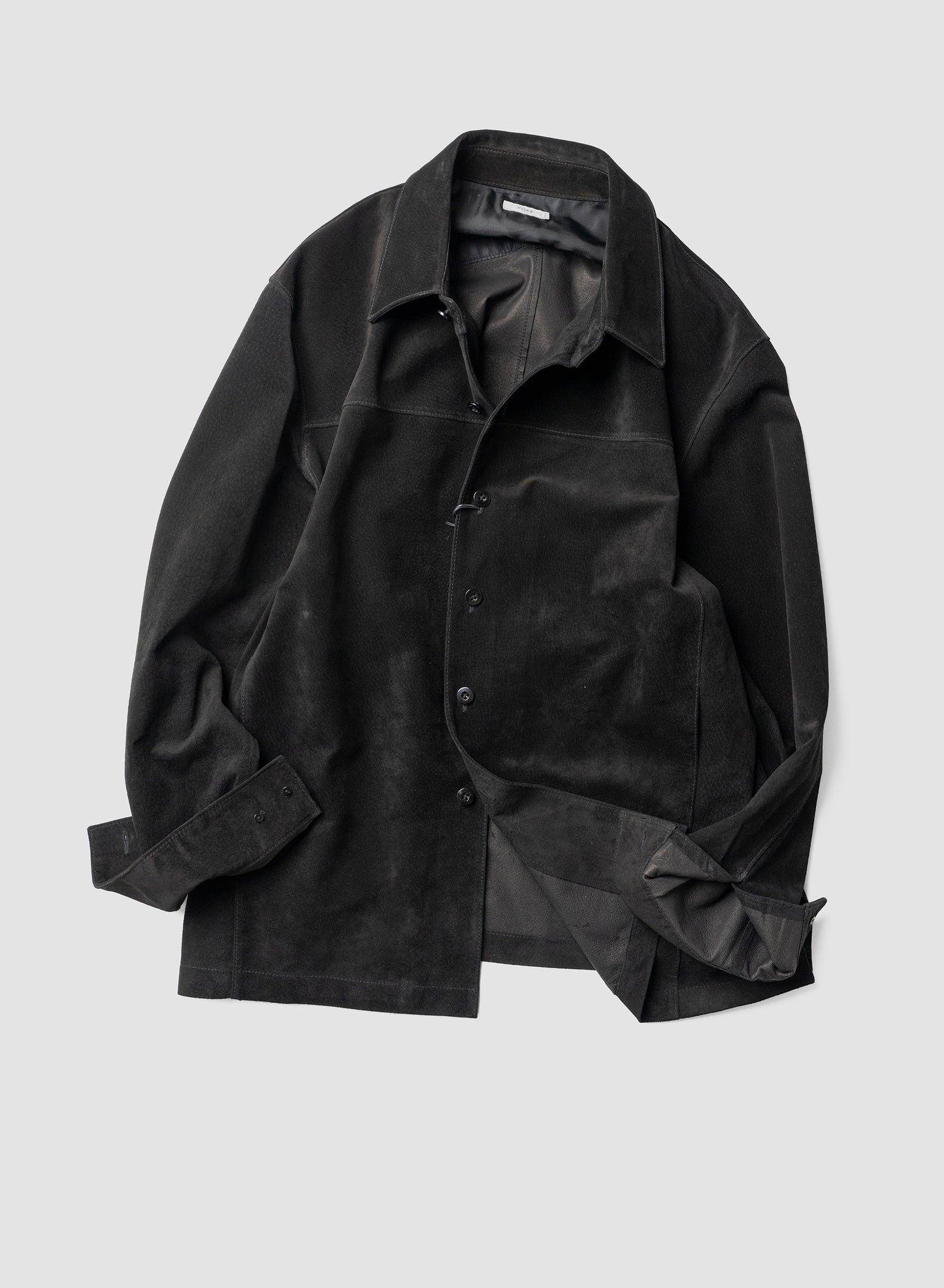 YOKE/ Pig Suede Shirt Jacket "BLACK"