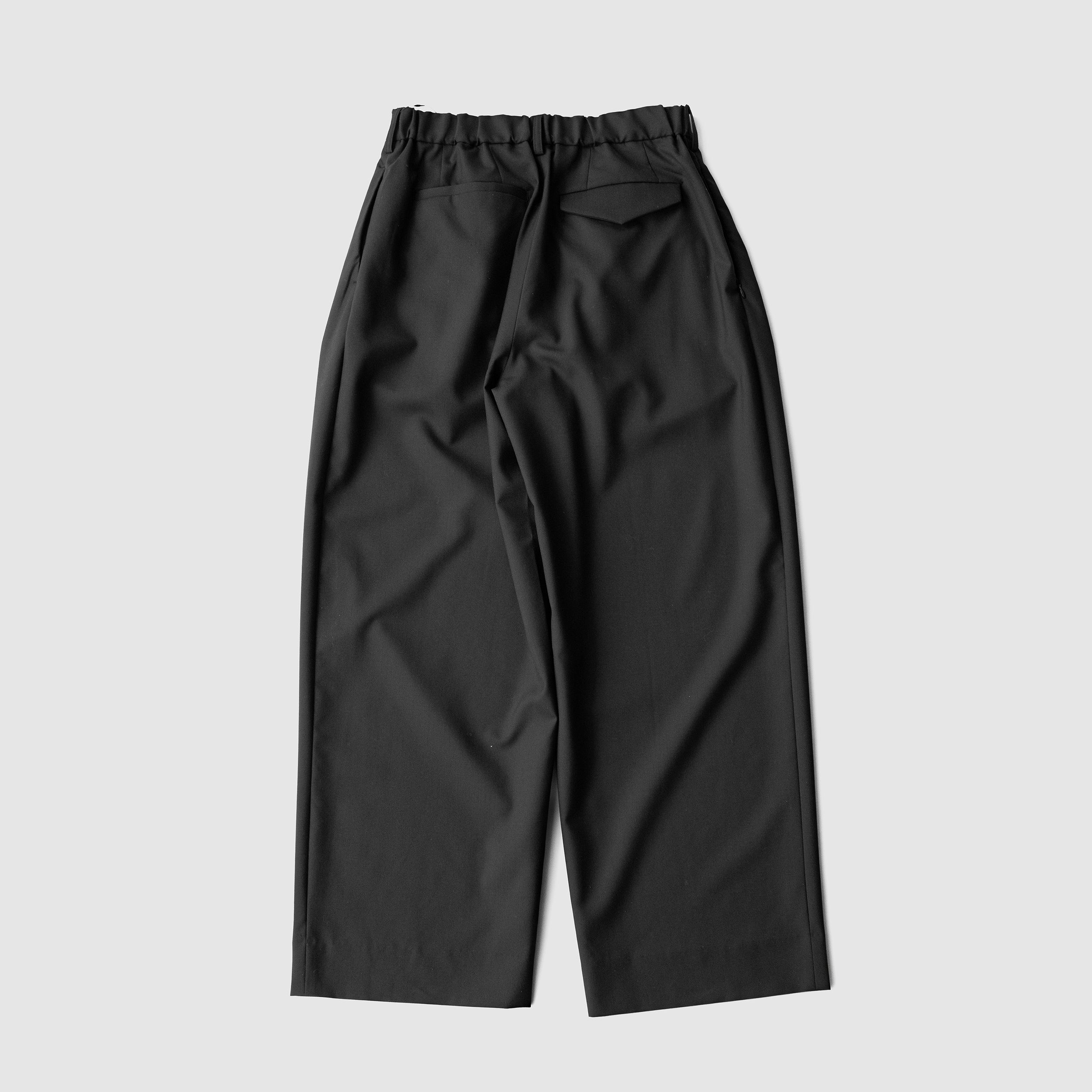 afiit 3タックスラックス　サイズ1 ブラック Afiit(アフィット) / 3TUCK SLACKS 