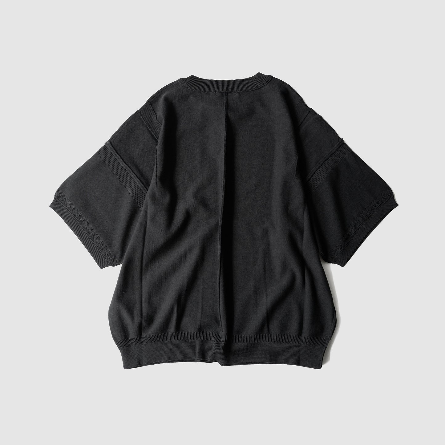 YASHIKI / Mebuki S/S Knit "BLACK"