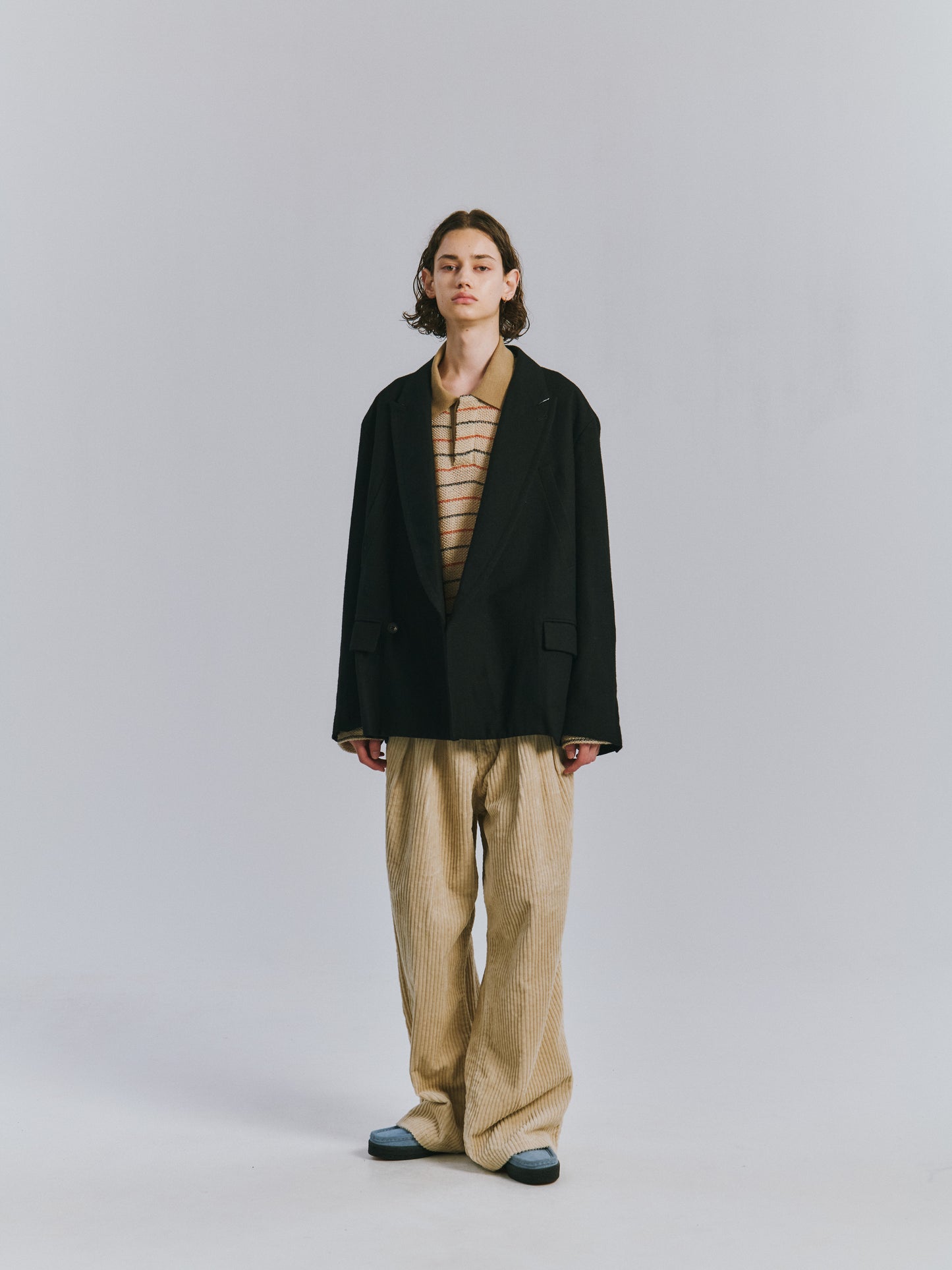 ANCELLM / DOUBLE TAILORED JACKET "BLACK"