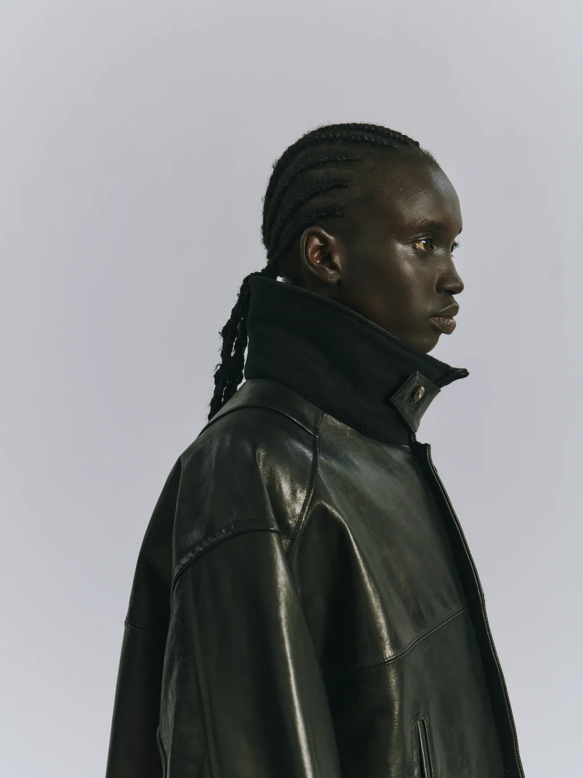 ANCELLM / H.L HALF COAT "BLACK"