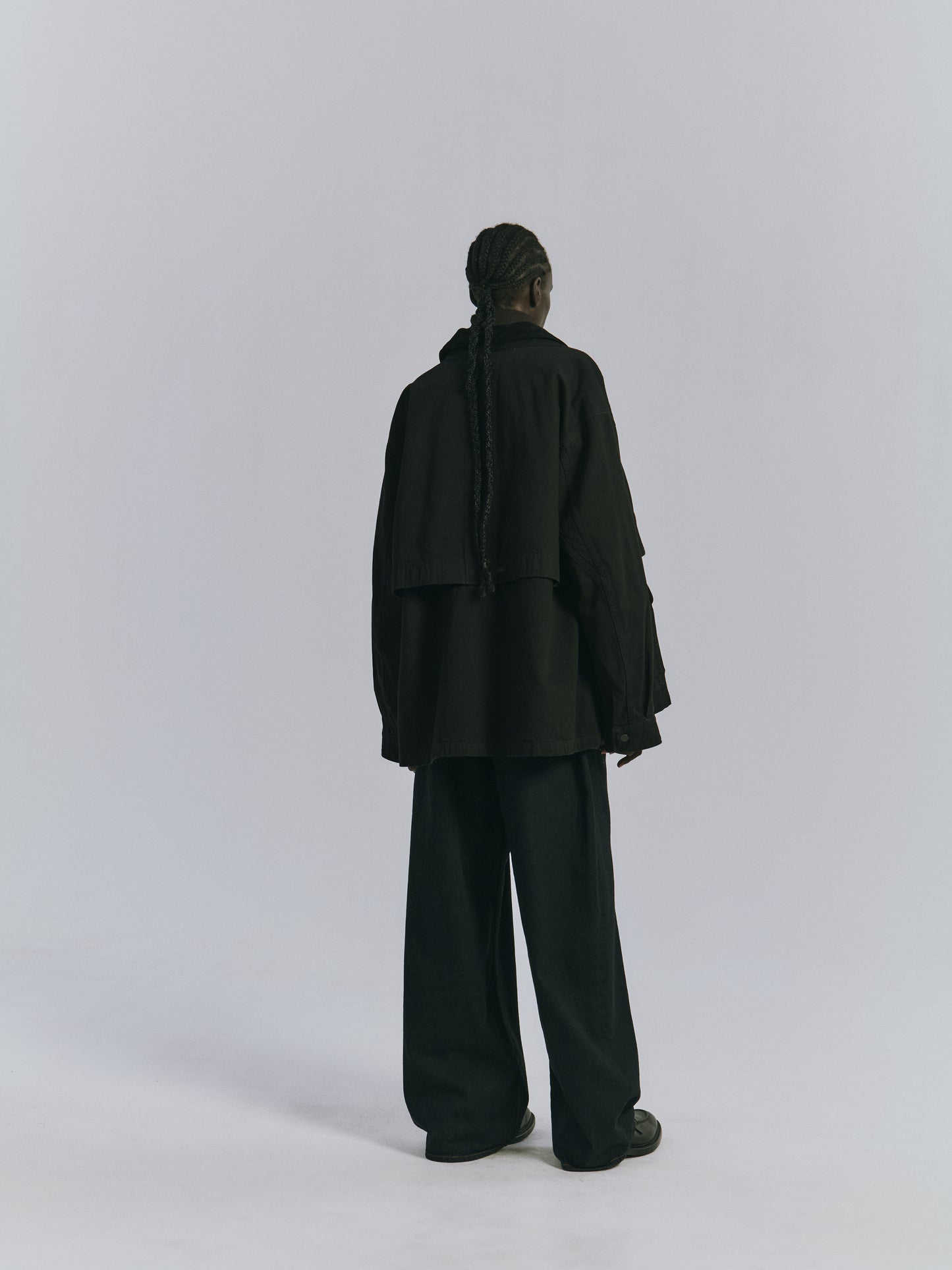 ANCELLM / STRAIGHT WIDE DENIM PANTS OW "INDIGO"