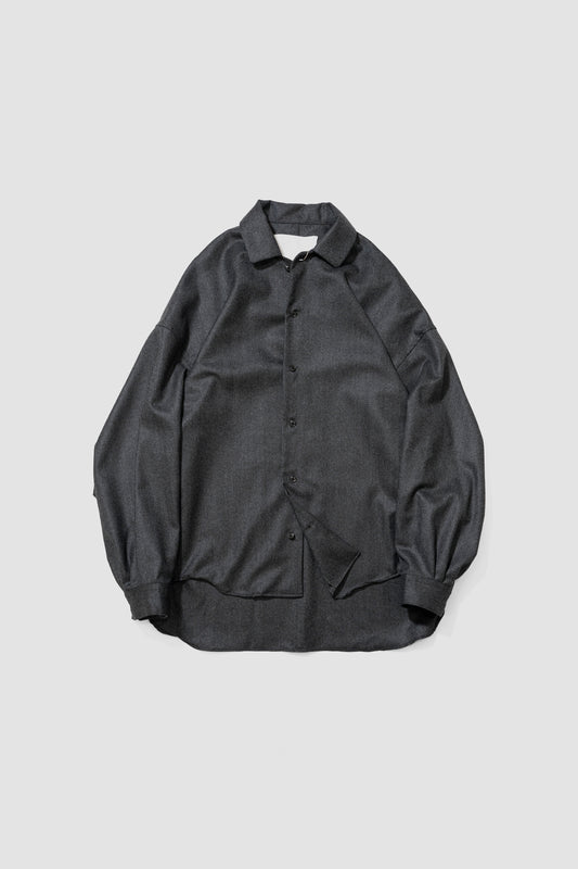 nonnotte/ Draping Shirt 001 "Charcoal Top"