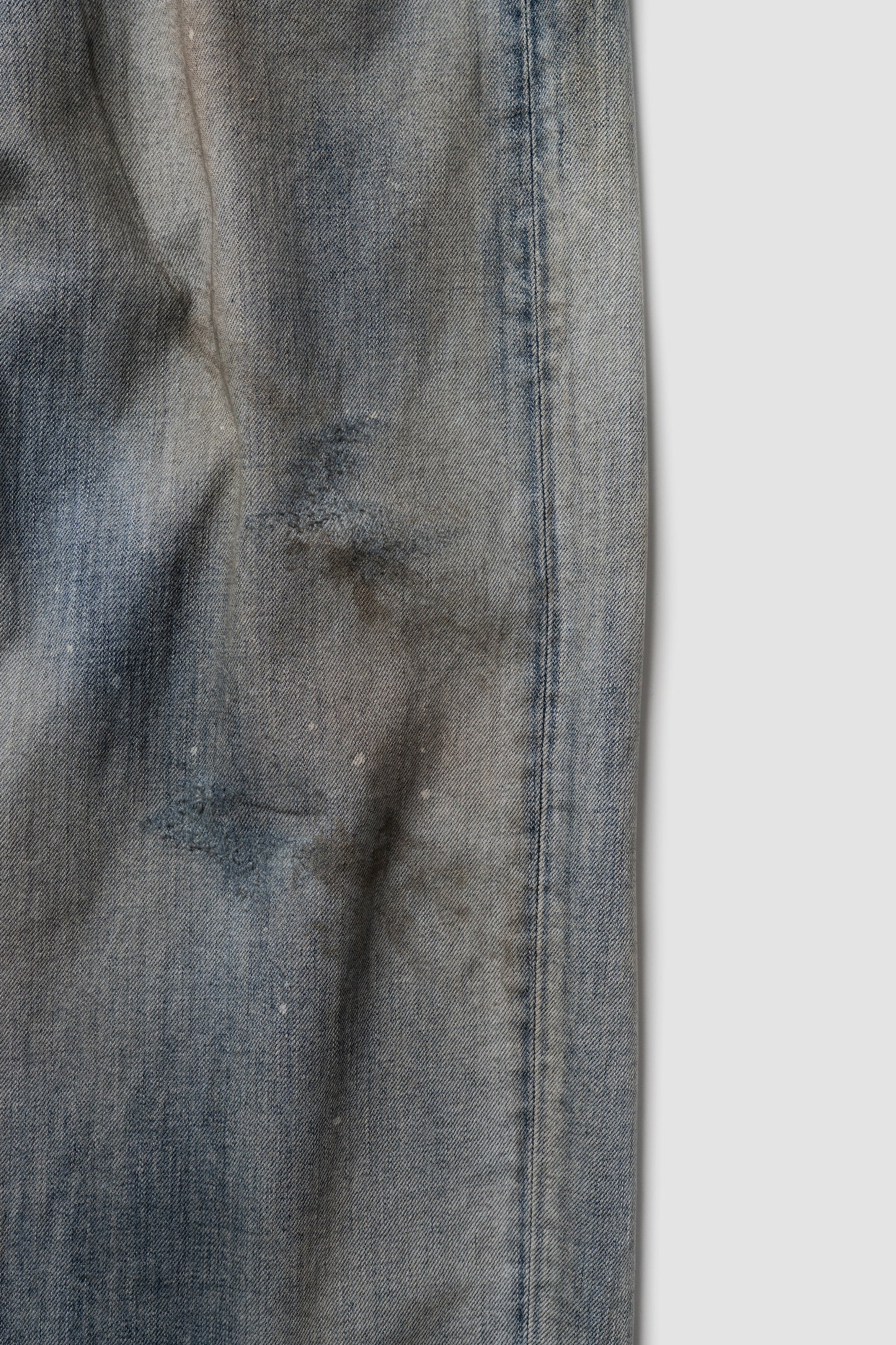ANCELLM / STRAIGHT WIDE DENIM PANTS "INDIGO"
