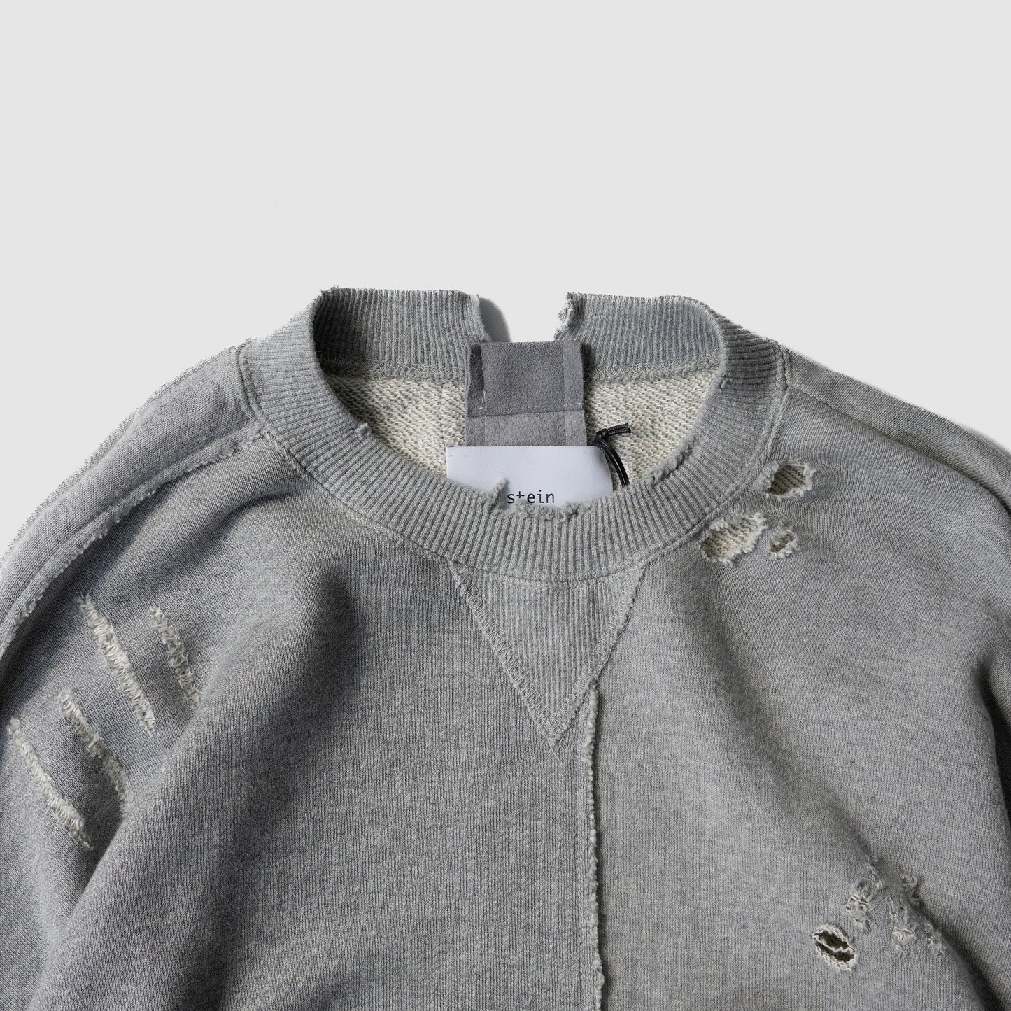 ssstein/ OVERSIZED RECONSTRUCTION SWEAT LS "GREY"