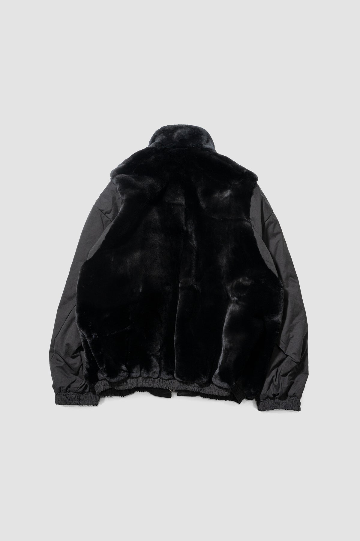 ssstein/ MOUTON INNER REVERSIBLE PADDED JACKET "BLACK"