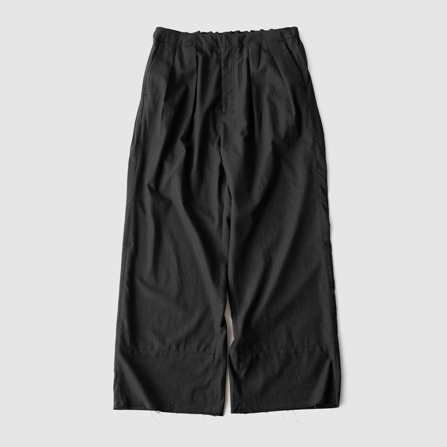 ANCELLM / L/C TUCK EASY PANTS "BLACK"