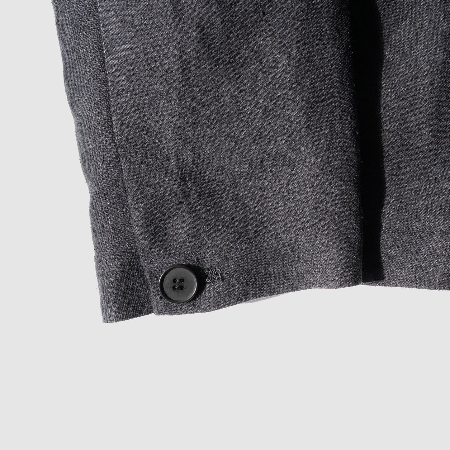 Blanc YM/ Linen Silk Shirt JKT "BLACK"