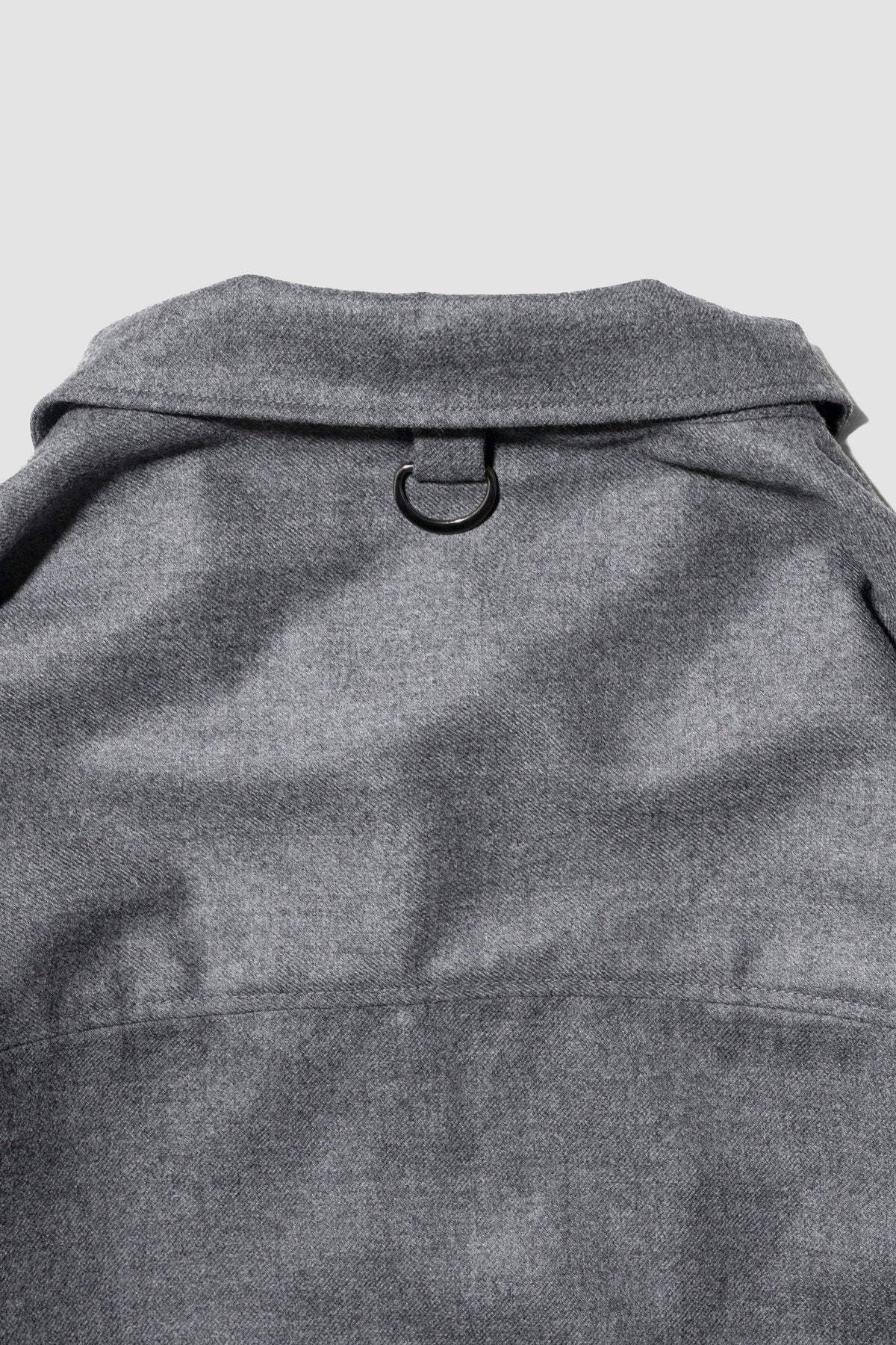 Afiit / WOOL ZIP SHIRT   "GRAY"