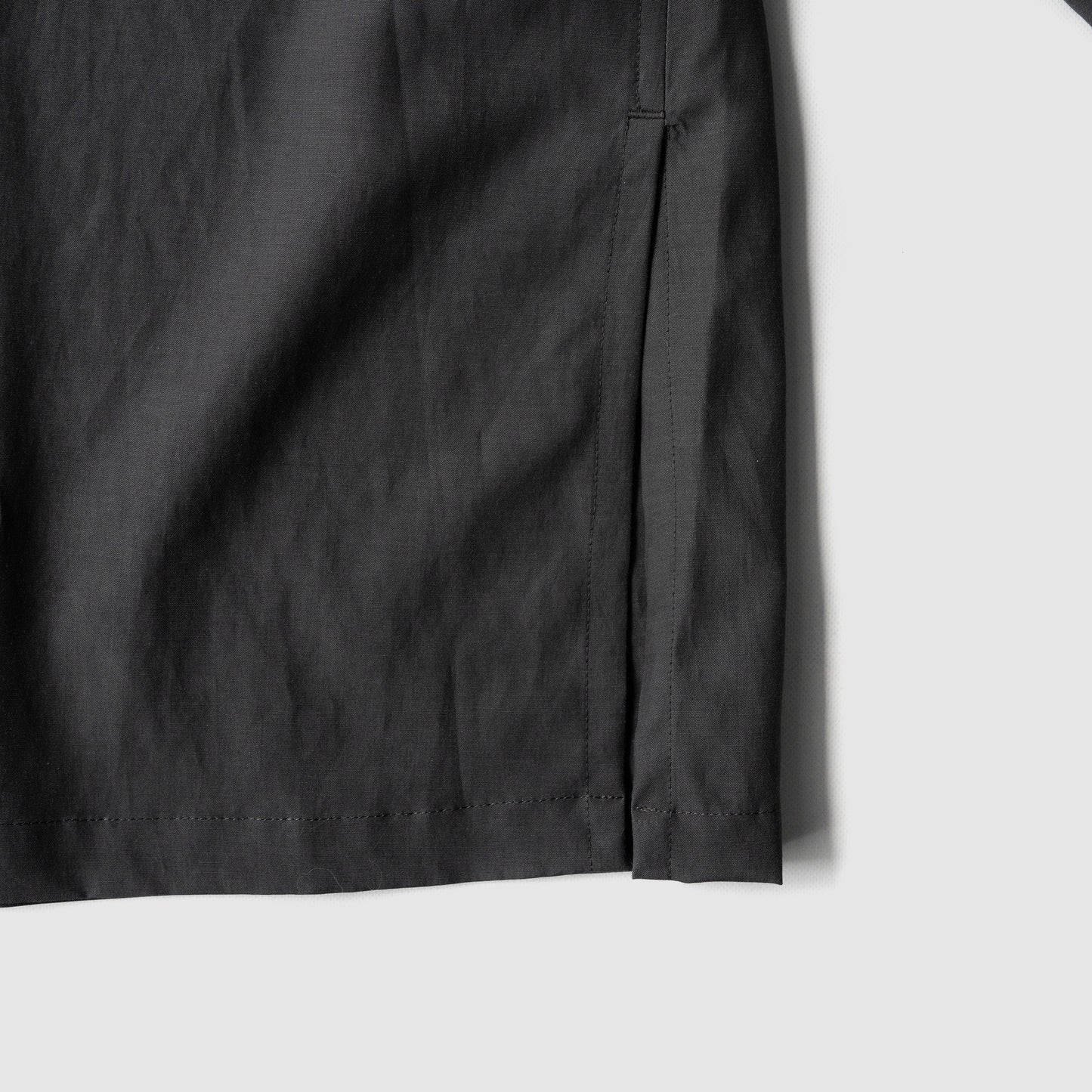 ANTHEM A/ TINY EMBROIDERY OVER SIZE SHIRTS "charcoal"