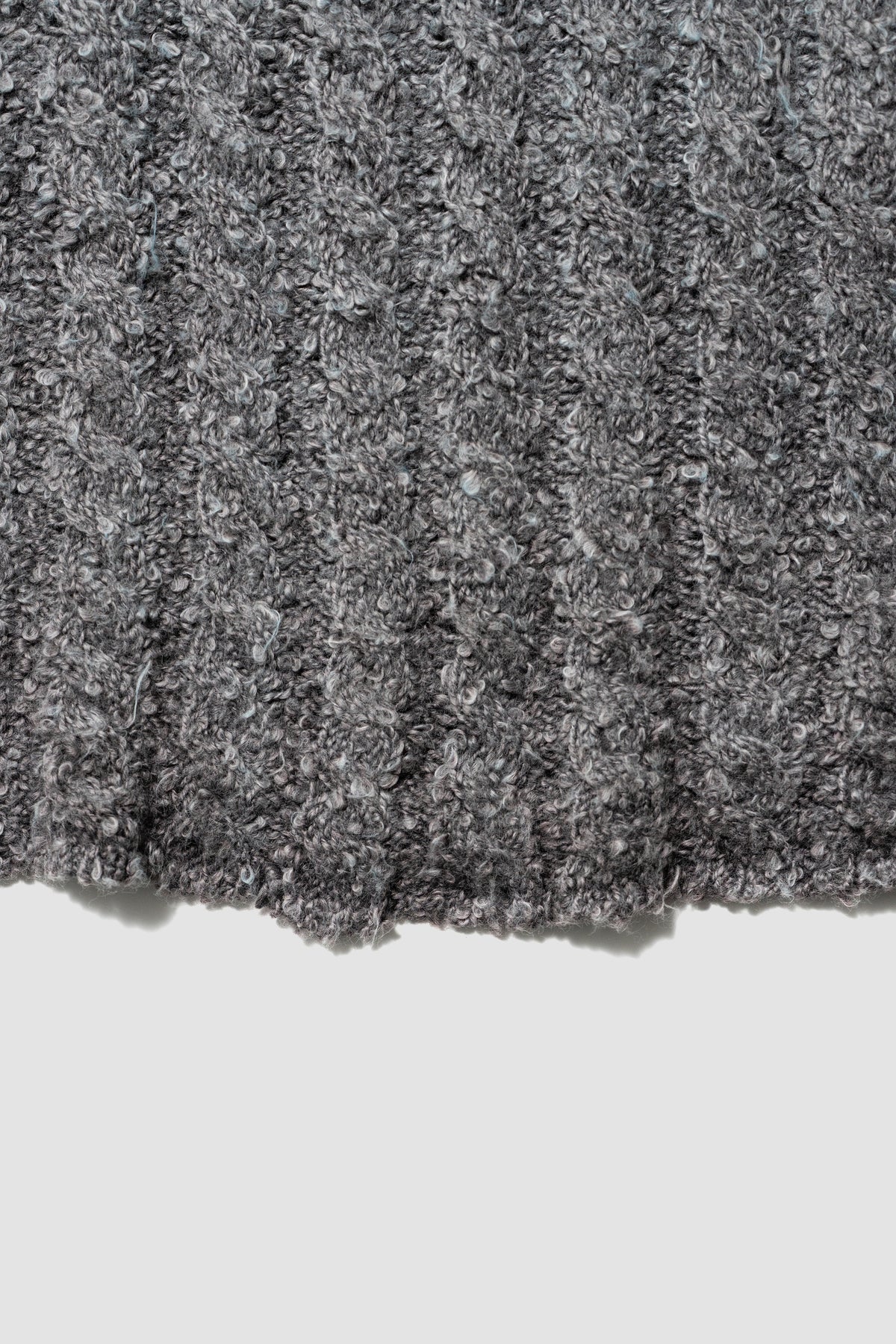 Kota Gushiken/ Bleach & Dye Cable Knit "Light Blue"